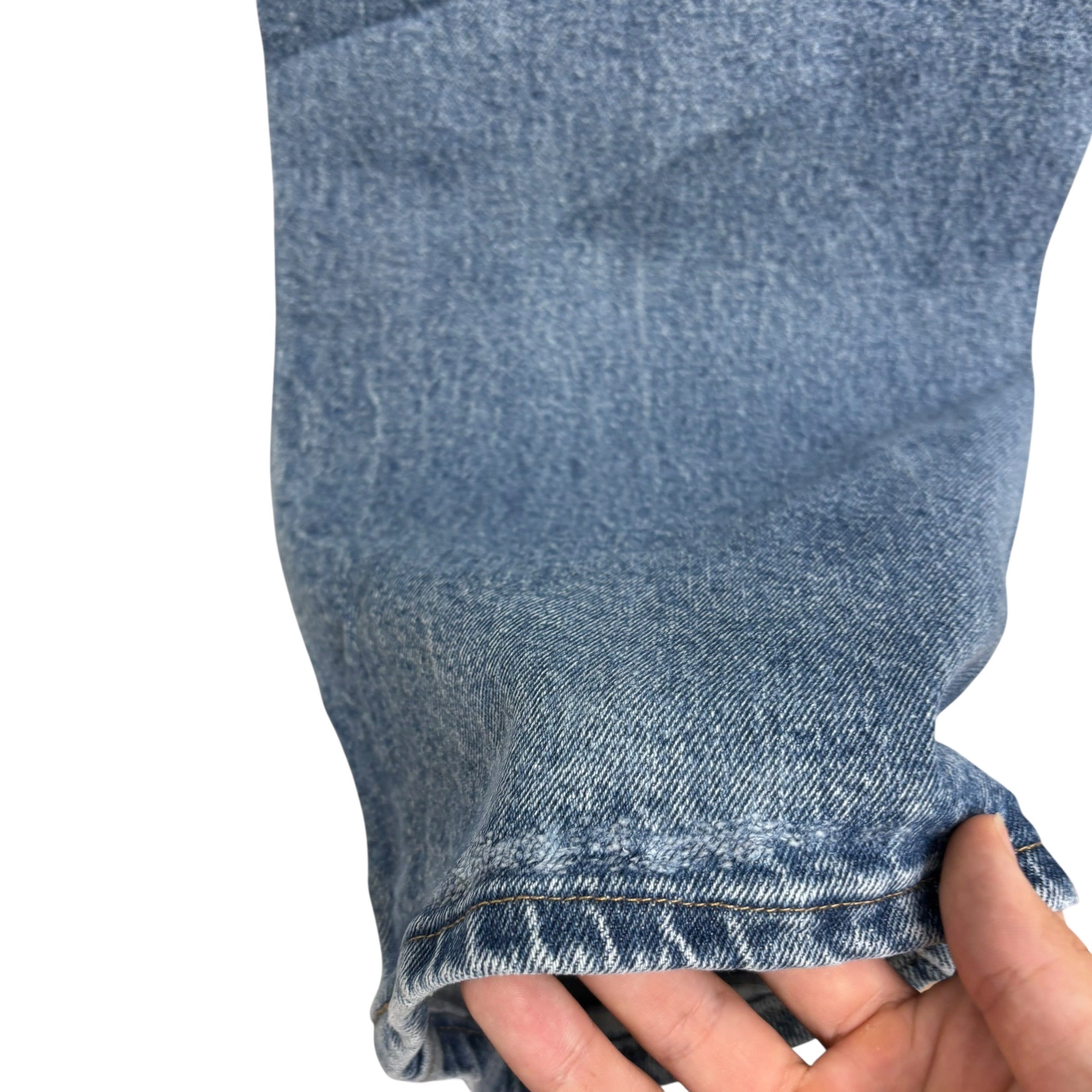 Wrangler Jeans W42 L32 Mens Light Blue Relaxed Straight Fit Stretch Denim