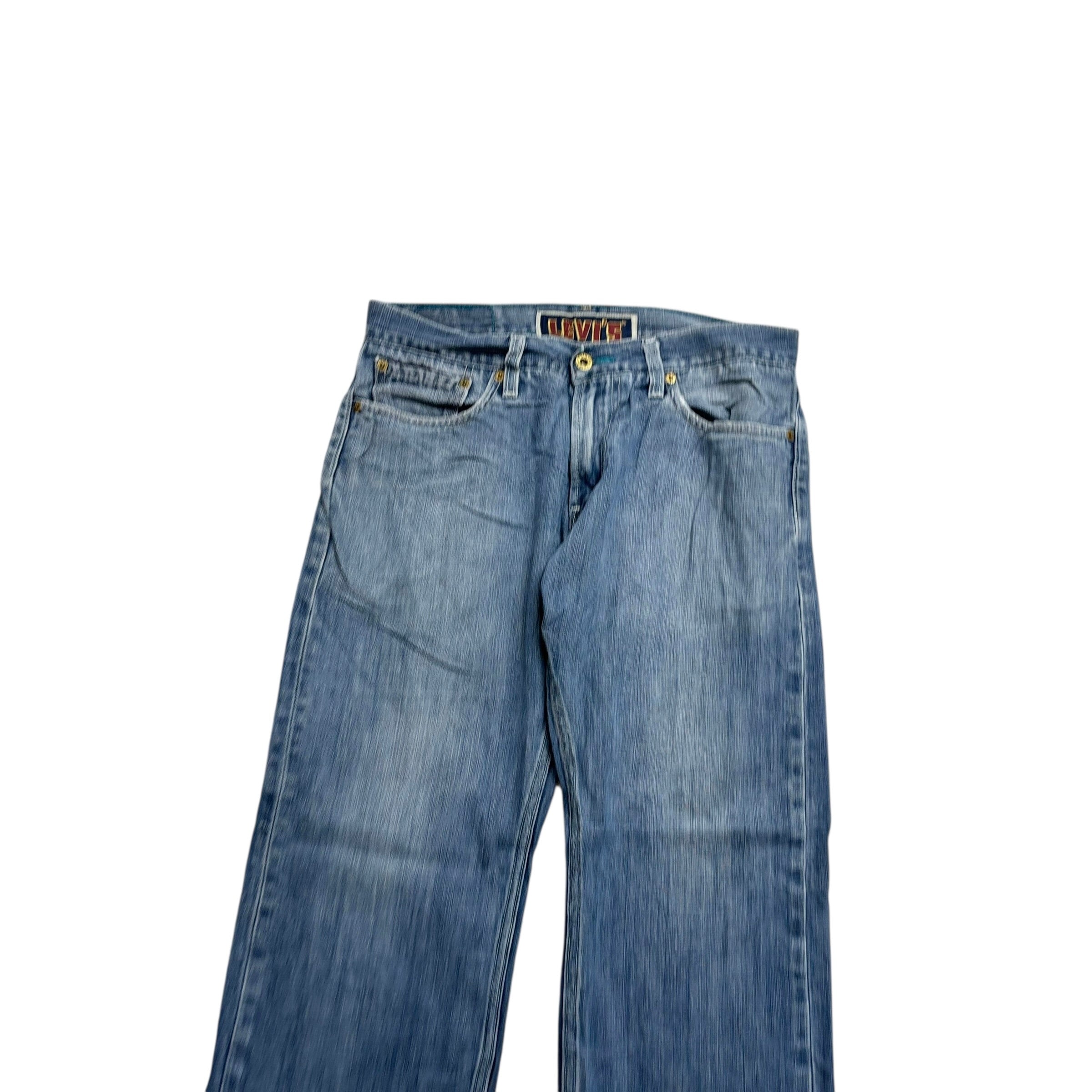 Levis 514 Jeans W32 L30 Mens Mid Blue Regular Straight Fit Vintage Denim