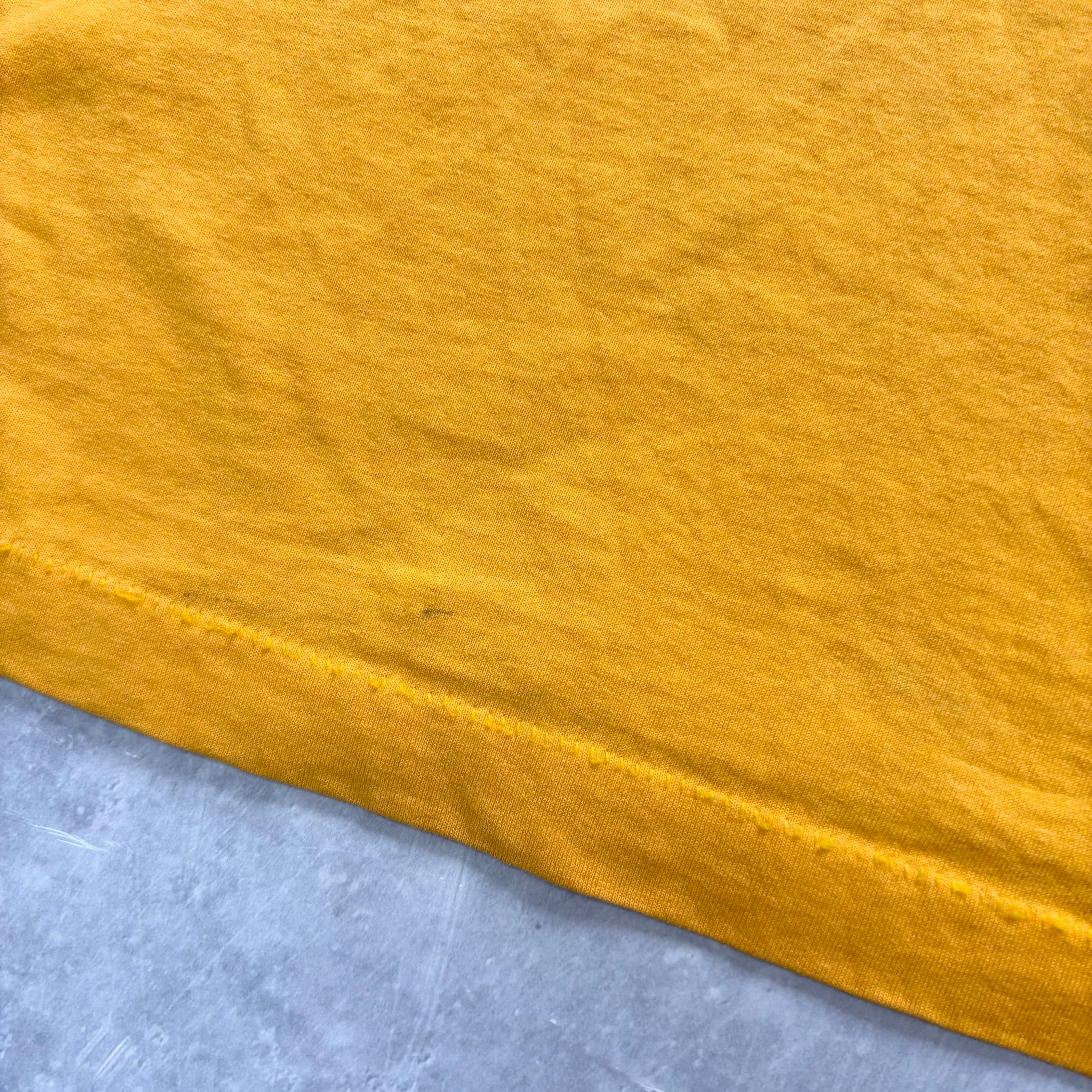 Vintage T Shirt Mens 3XL Yellow Single Stitch Graphic Print 90s USA Tourist (F)