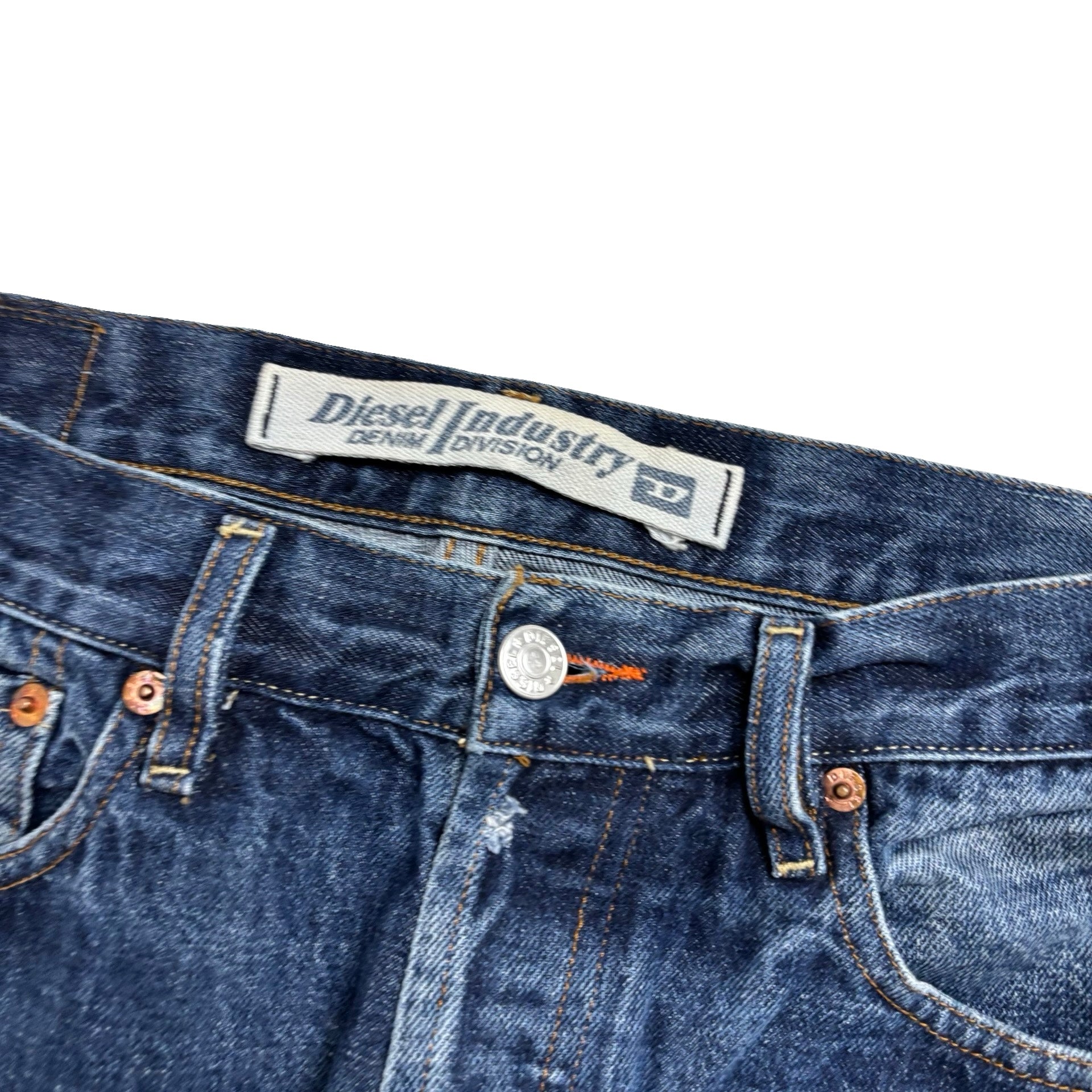 Diesel Kulter Jeans W32 L31 Mens Dark Blue Regular Straight Vintage Denim (E)