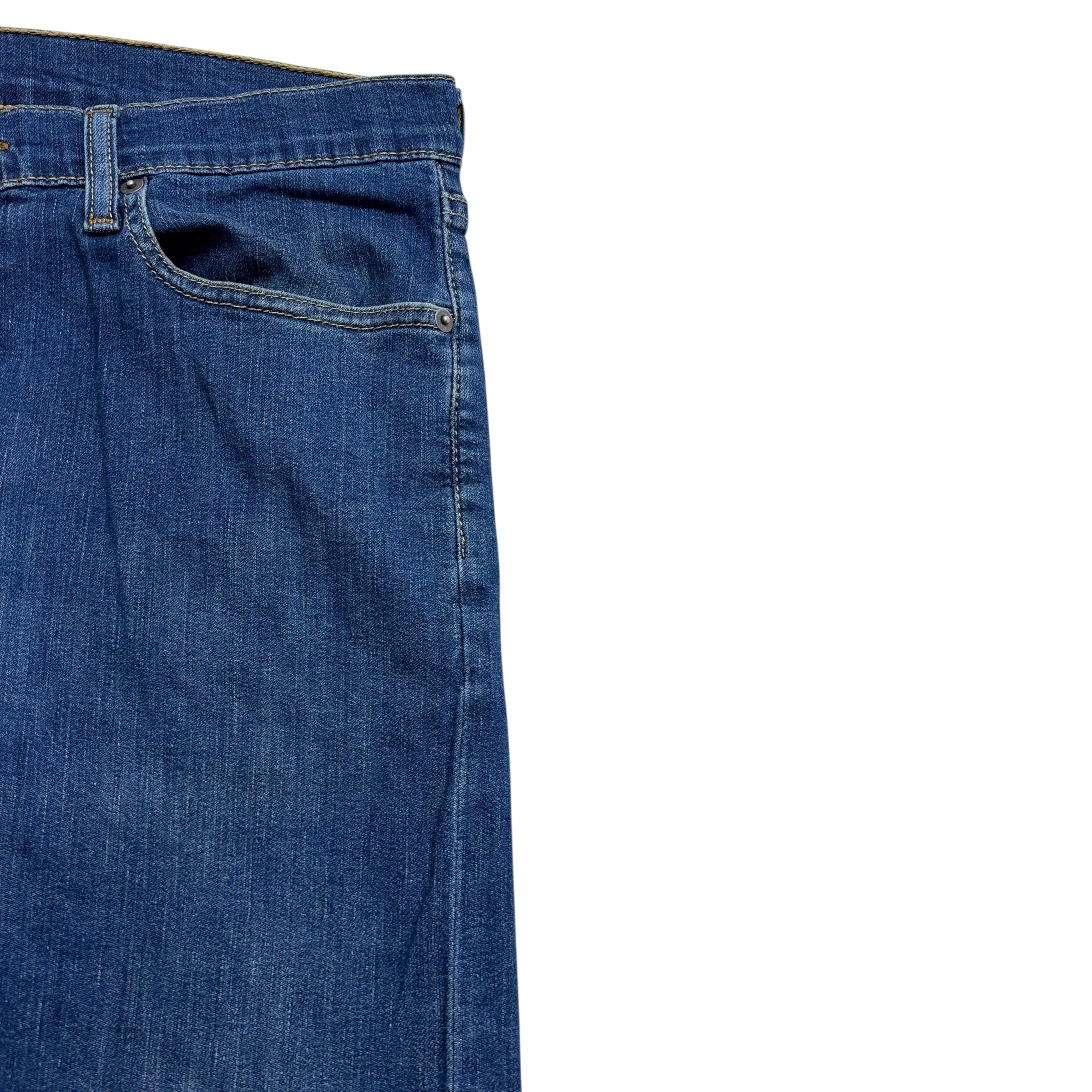 Levis 513 Jeans W34 L30 Mens Mid Blue Slim Straight Fit Stretch Denim