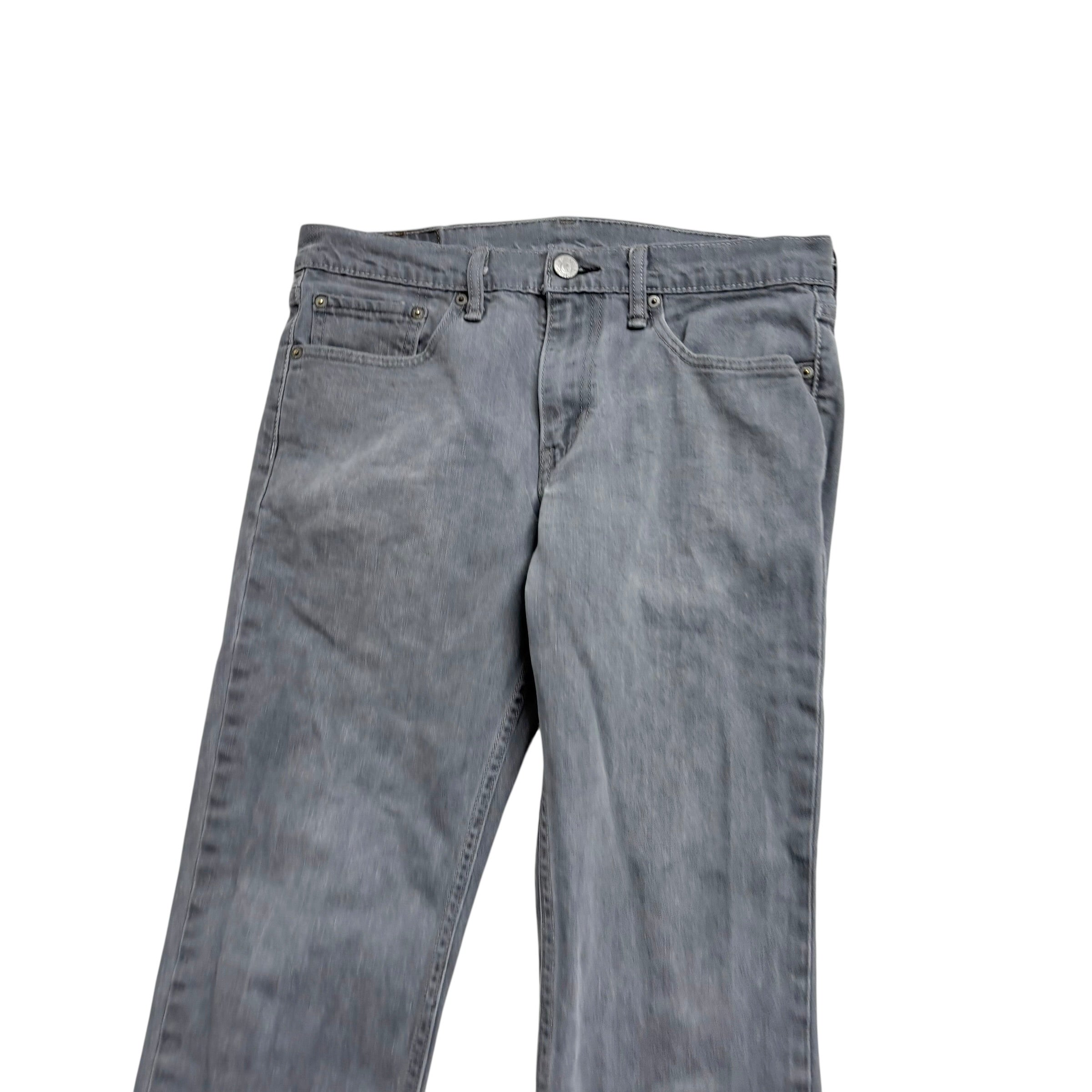 Levis 511 Jeans W32 L29 Mens Grey Slim Fit Stretch Denim (E)