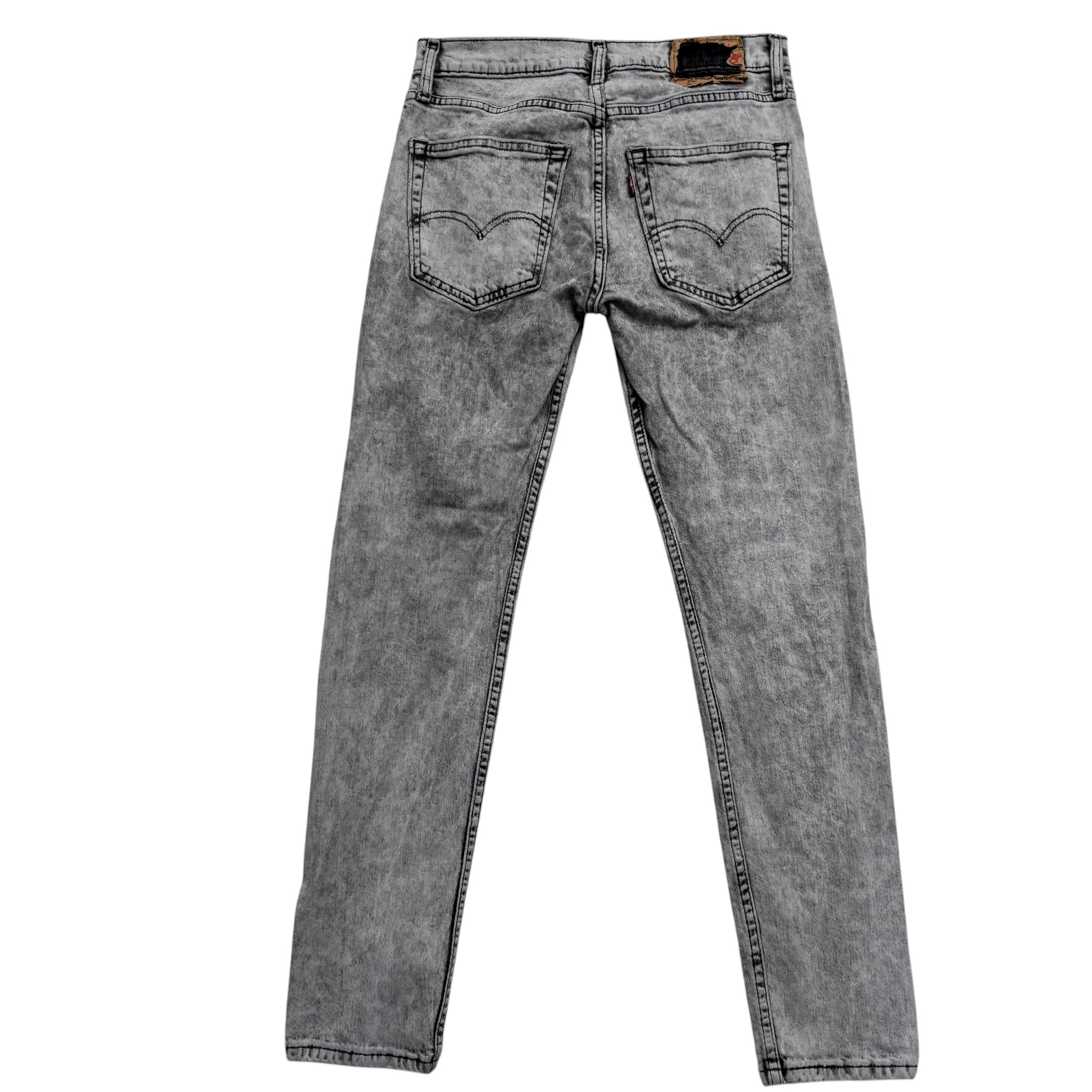 Levis 512 Jeans W30 L30 Mens Grey Slim Tapered Fit Stretch Denim