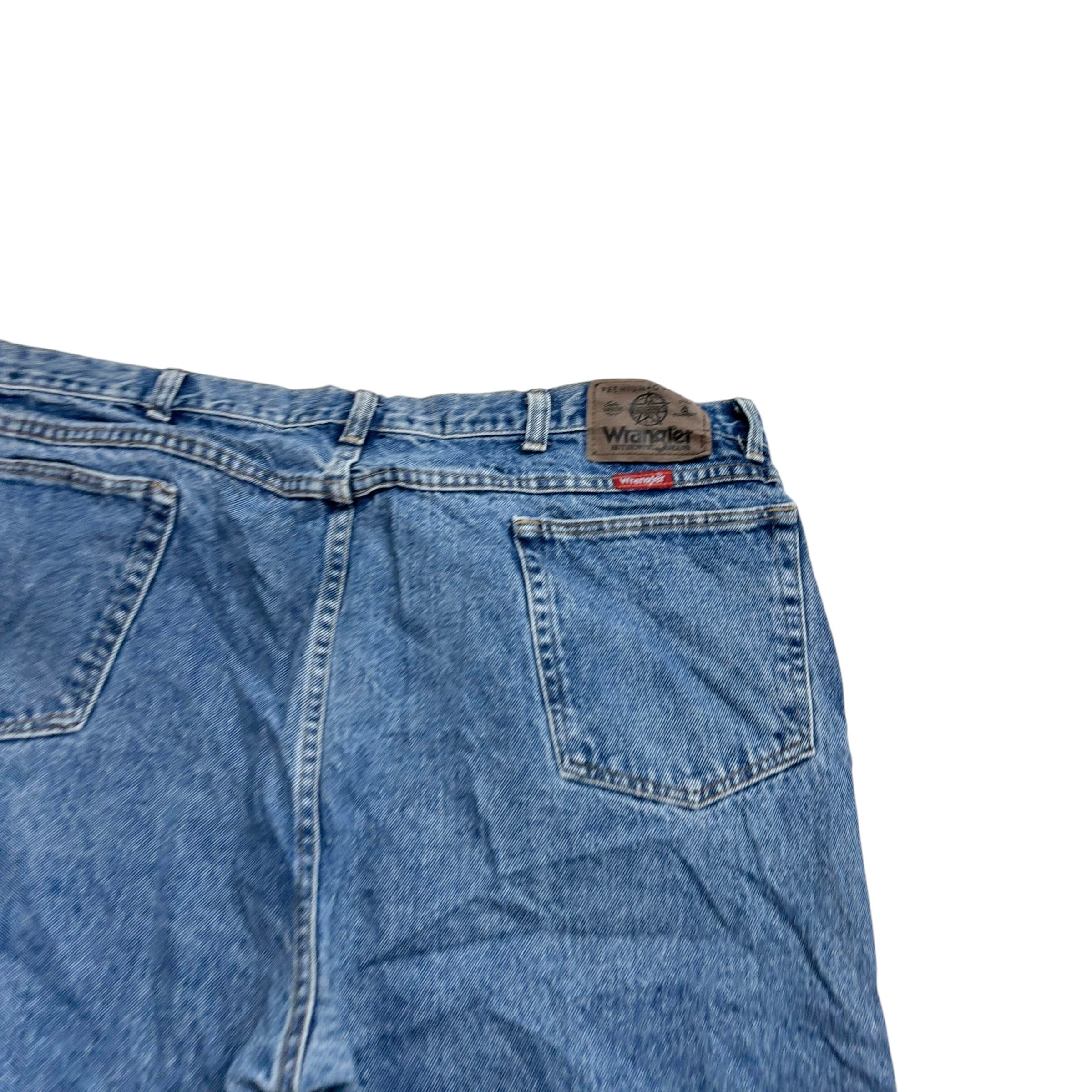 Wrangler Jeans W40 L30 Mens Mid Blue Regular Straight Fit Vintage Denim (E)