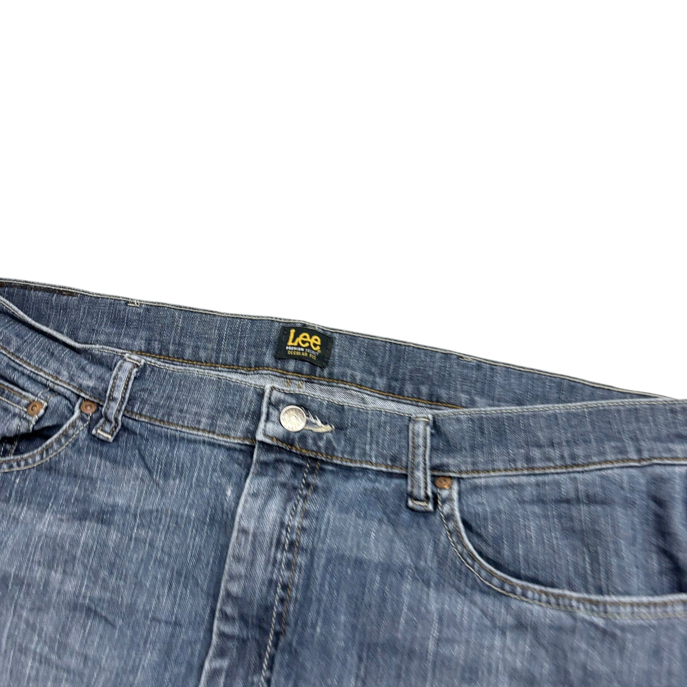 Lee Jeans W40 L30 Mens Dark Blue Regular Straight Fit Stretch Denim (E)