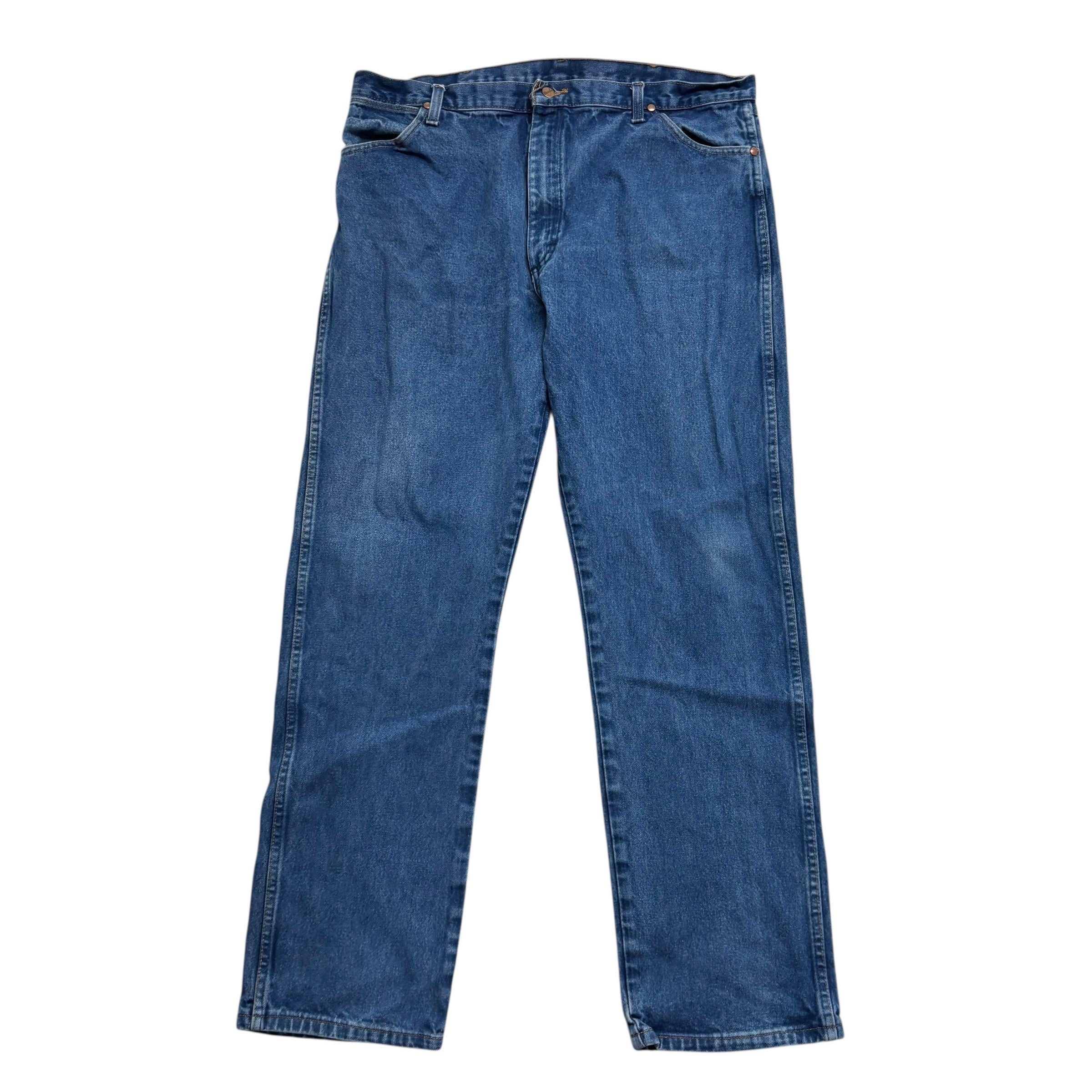 Wrangler Jeans Cowboy Cut W40 L34 Mens Mid Blue 13MWZ Original Fit Denim (E)