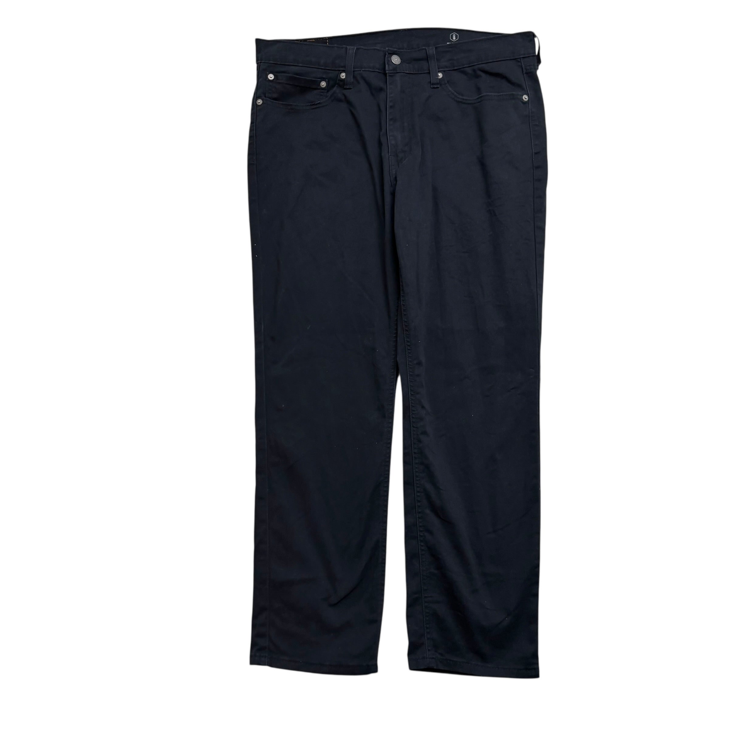 Levis 541 Trousers W36 L30 Mens Black Athletic Tapered Fit Stretch Pants (E)