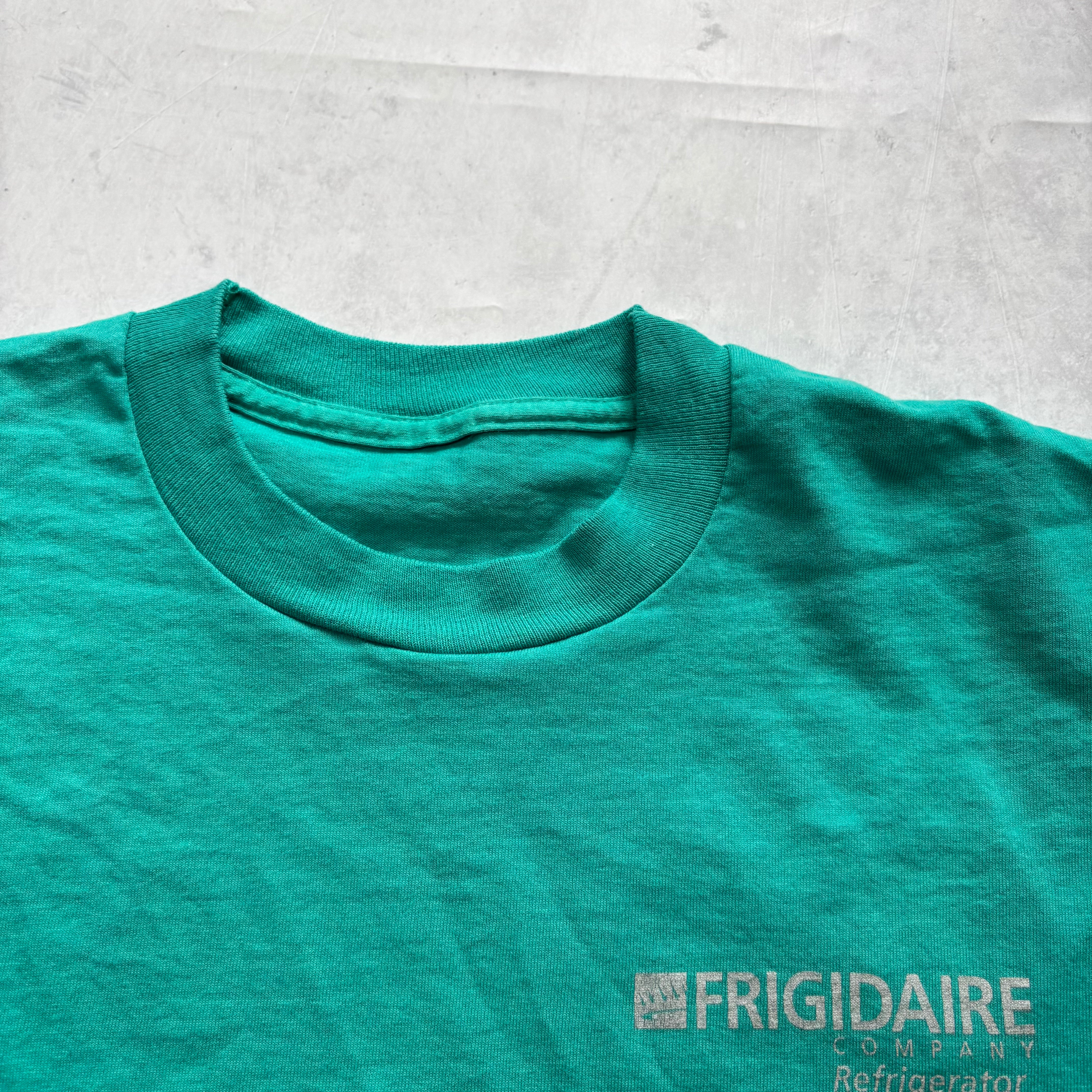 Vintage T Shirt Mens Small Teal Green Single Stitch Graphic Print 90s (E)