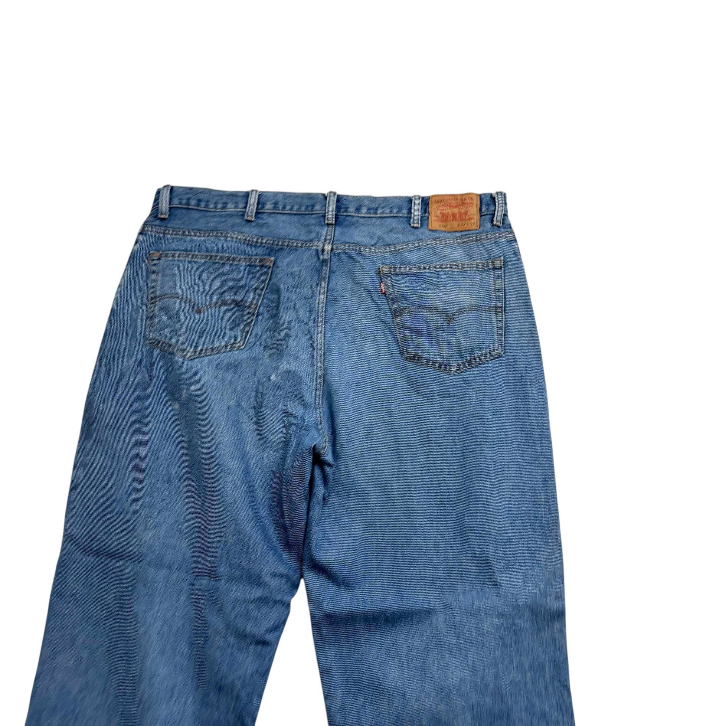 Levis 560 Jeans W42 L32 Mens Mid Blue Baggy Relaxed Comfort Vintage Denim (F)