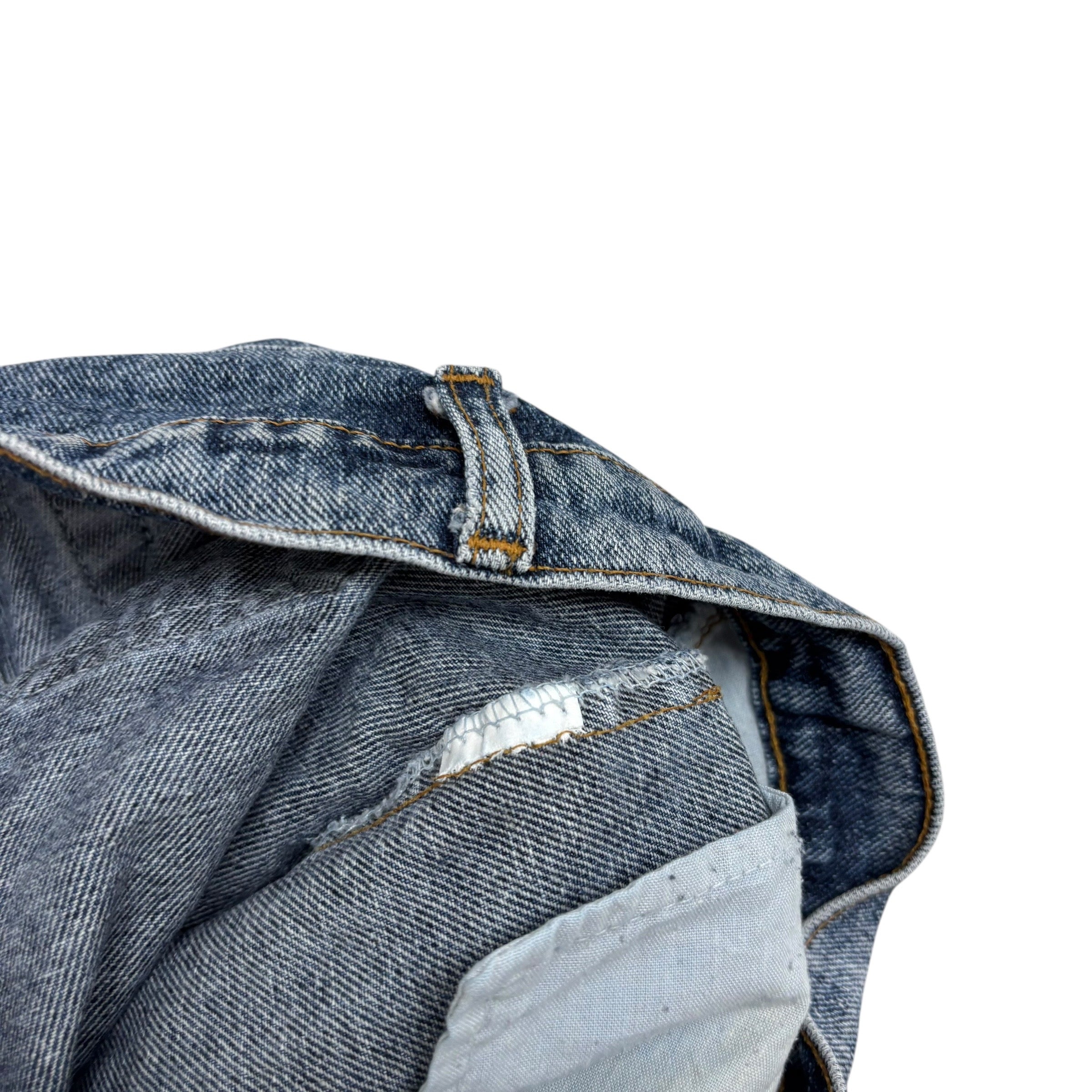 Levis 550 Jeans W33 L32 Mens Mid Blue Relaxed Tapered Fit Vintage Denim