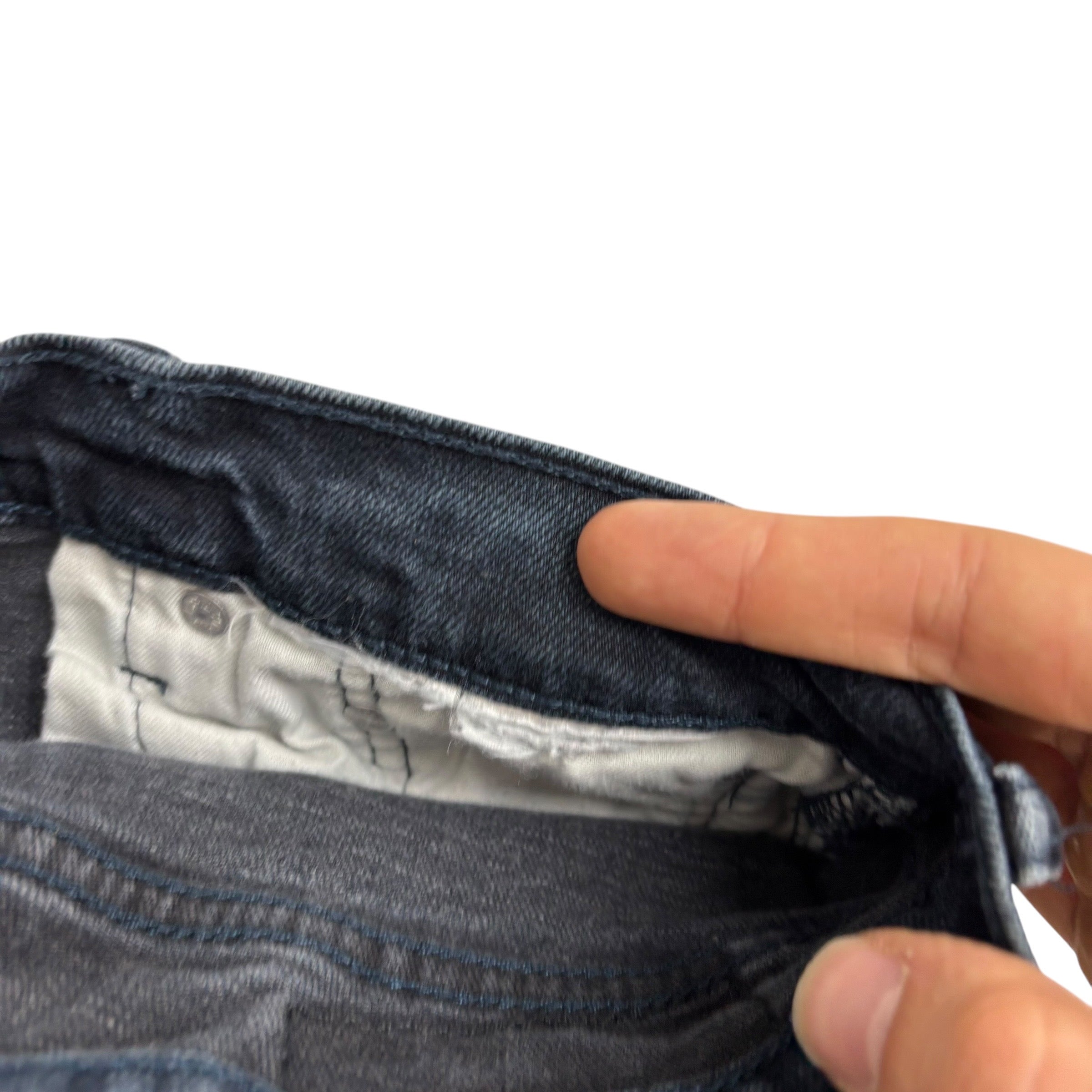 Levis 505 Jeans W29 L31 Mens Navy Blue Regular Straight Fit Stretch Denim