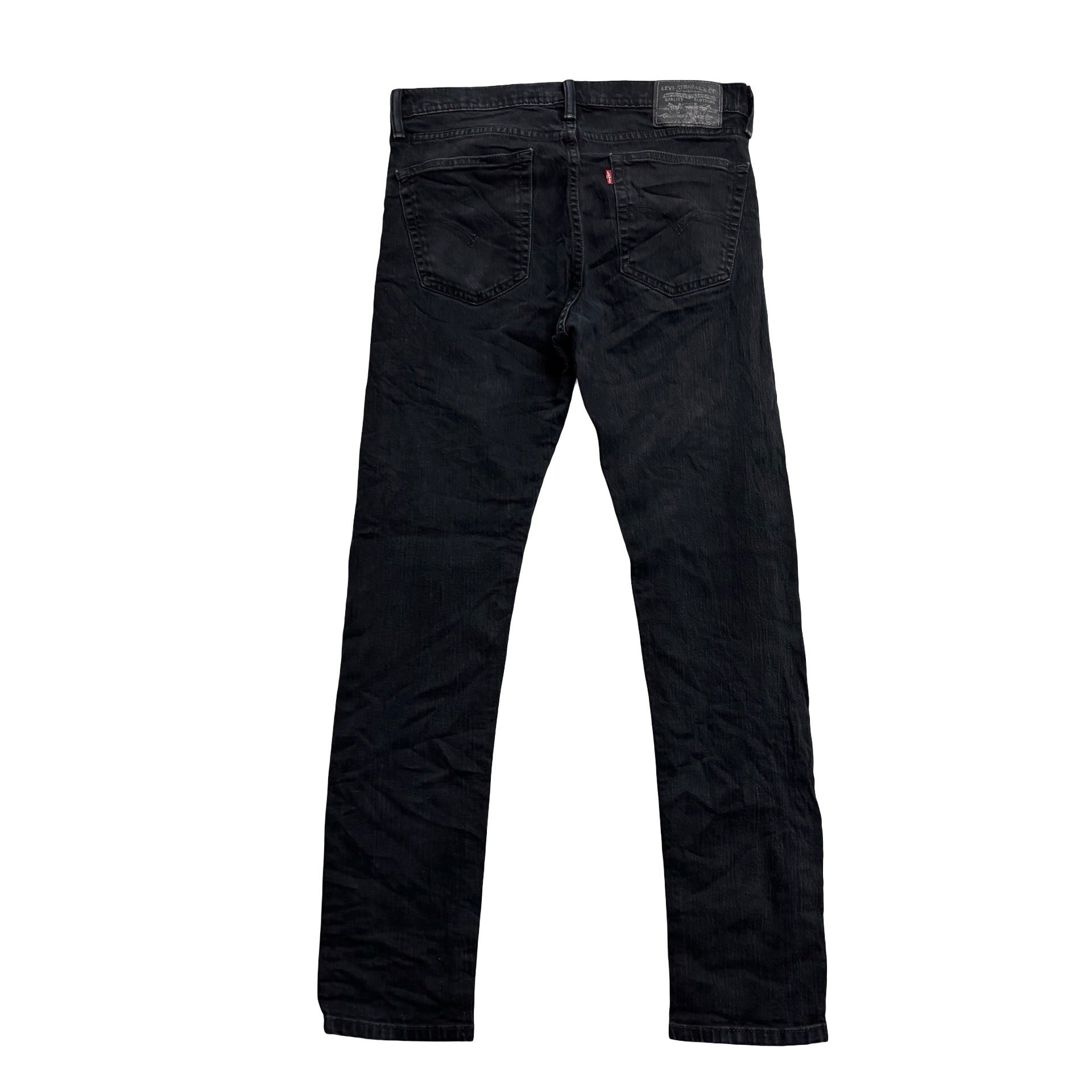 Levis Skinny Jeans W31 L32 Mens Black Stretch Denim