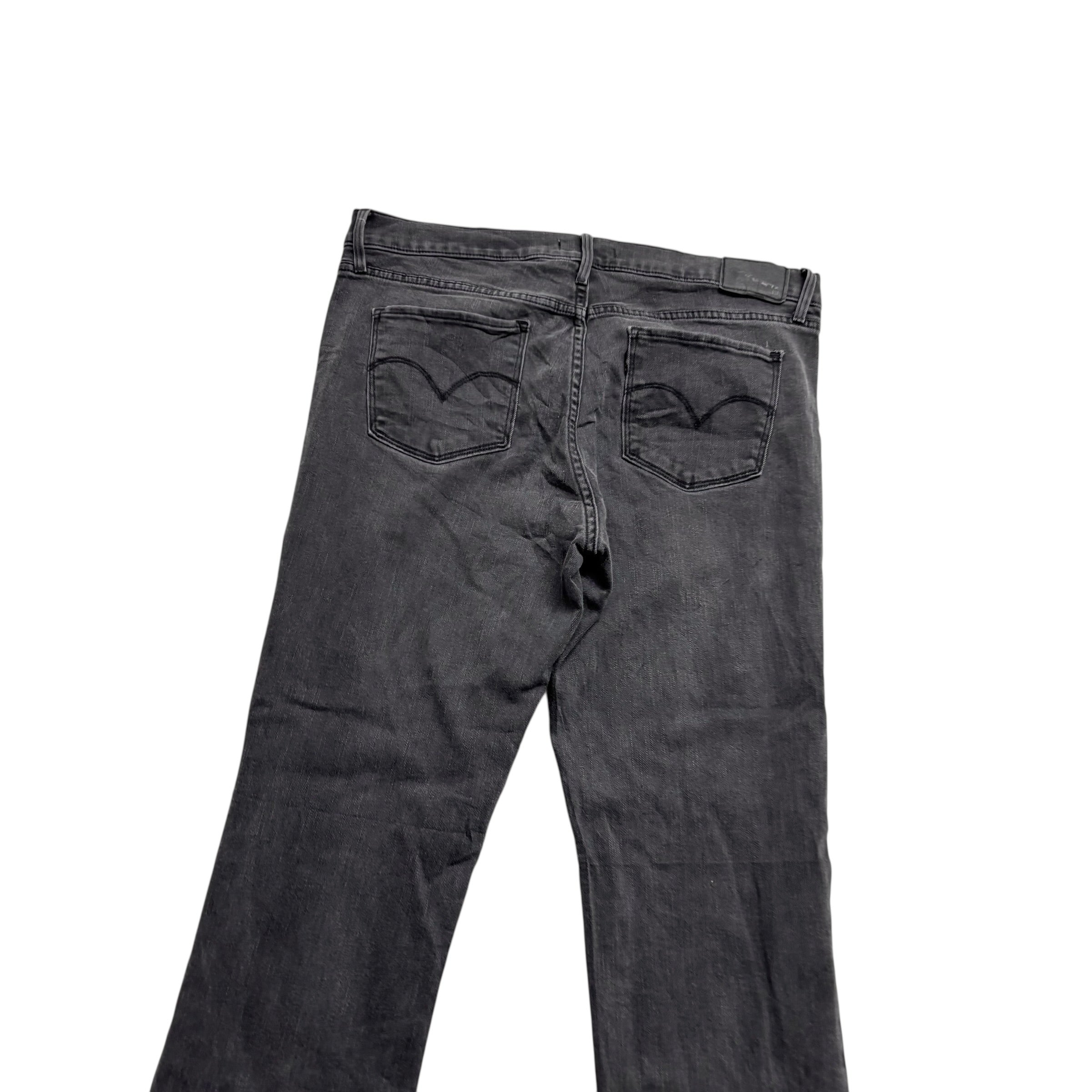 Levis 314 Jeans W34 L32 Womens Black Shaping Straight Fit Stretch Denim