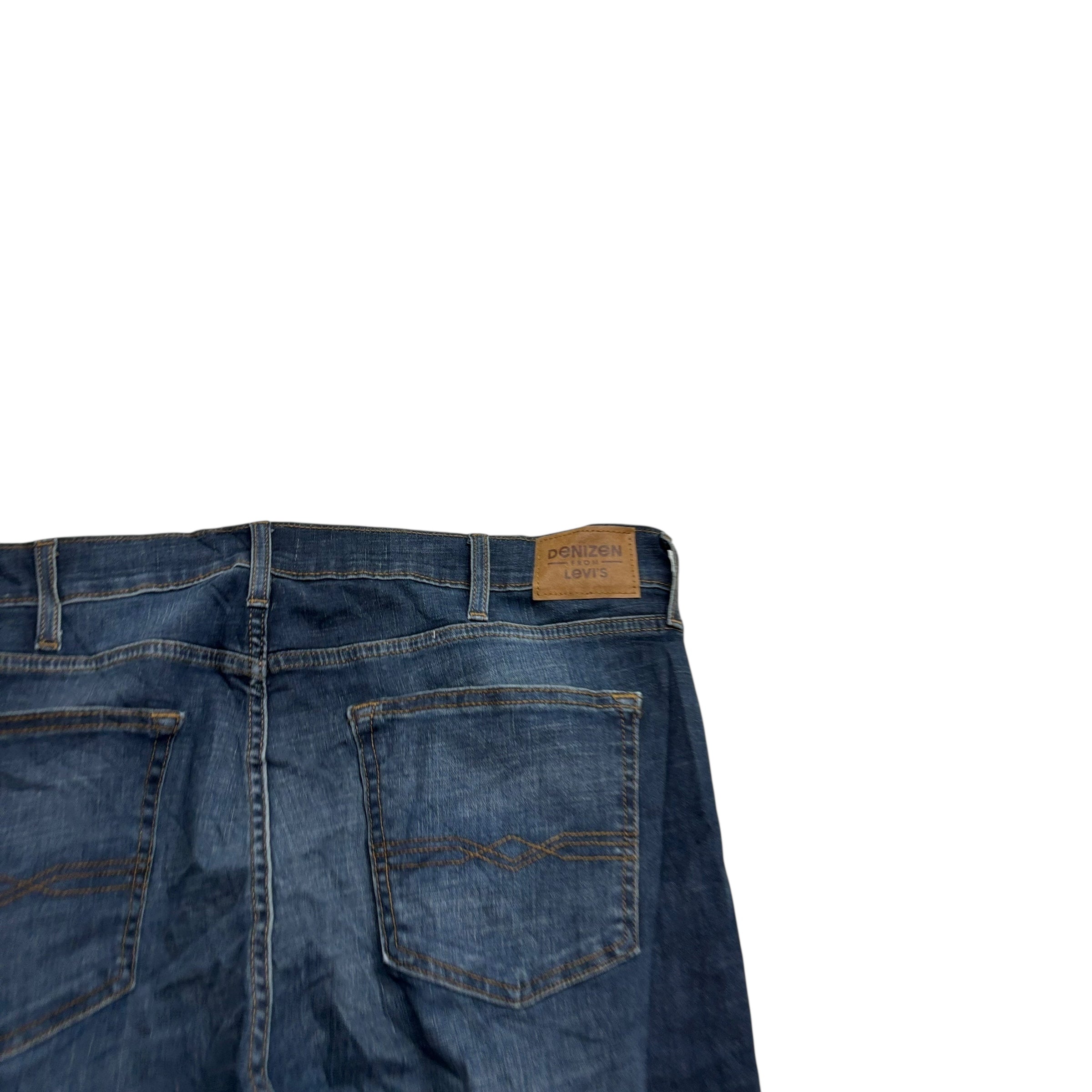 Levis Denizen Jeans W38 L30 Mens Dark Blue Slim Straight Stretch Denim (E)