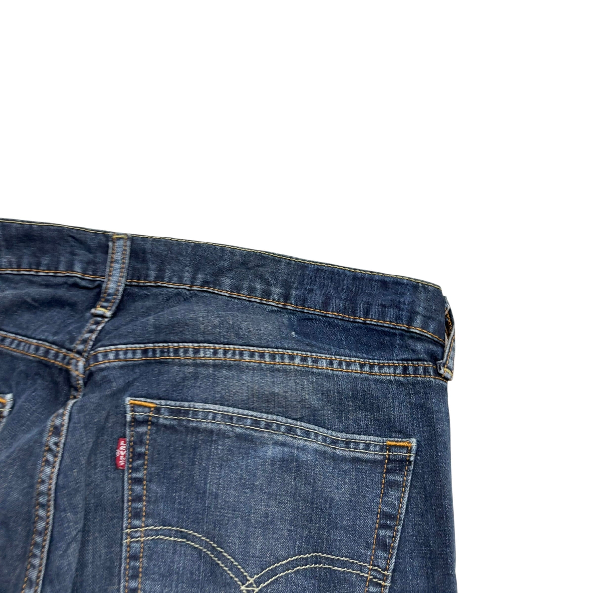 Levis 559 Jeans W36 L34 Mens Dark Blue Relaxed Straight Fit Stretch Denim