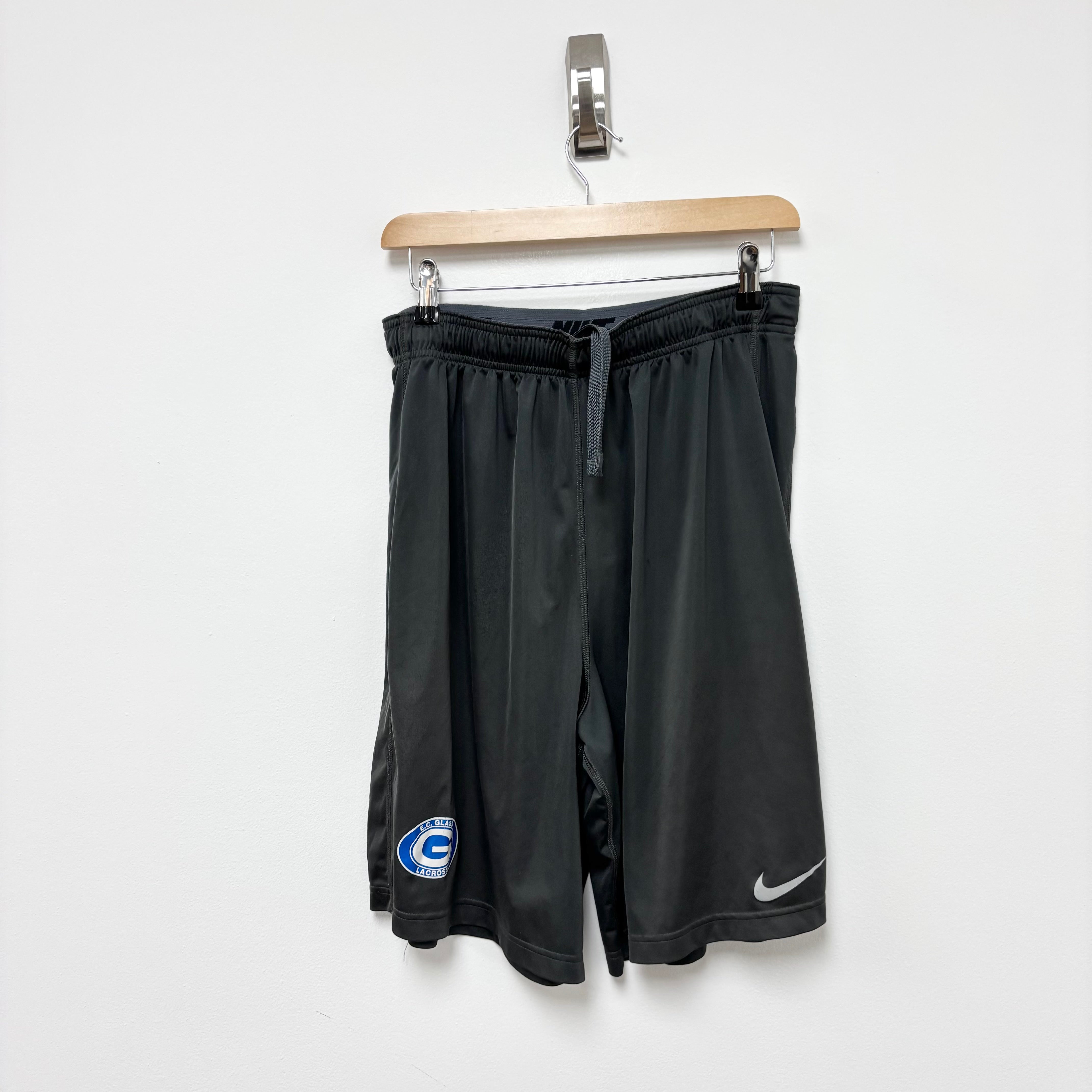 Nike Shorts Mens Large Grey Dri Fit Running Sports Gym Athletic (E)