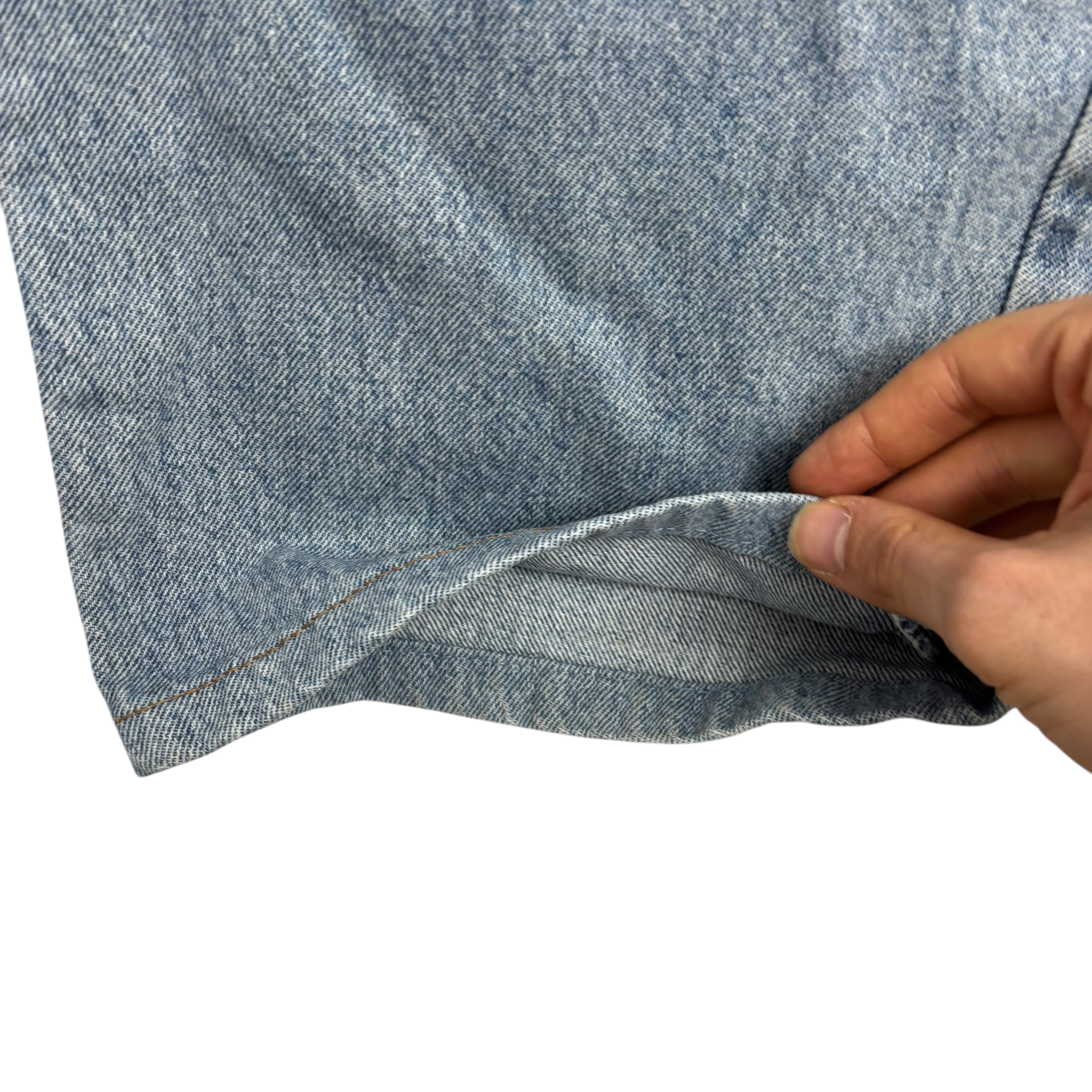 Lee Jeans W38 L27 Mens Light Blue Relaxed Straight Fit Vintage Denim (E)