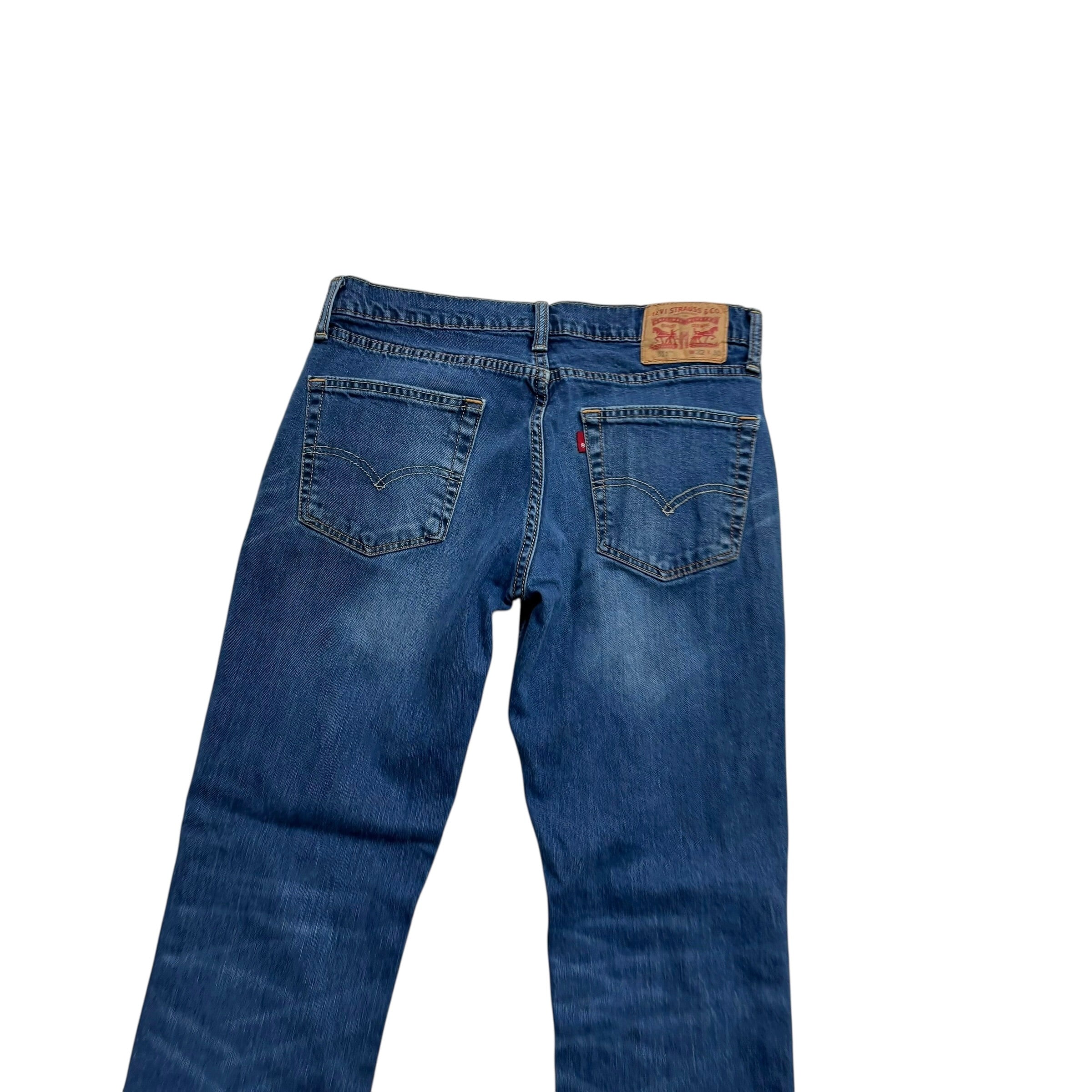 Levis 511 Jeans W32 L30 Mens Mid Blue Slim Fit Stretch Denim