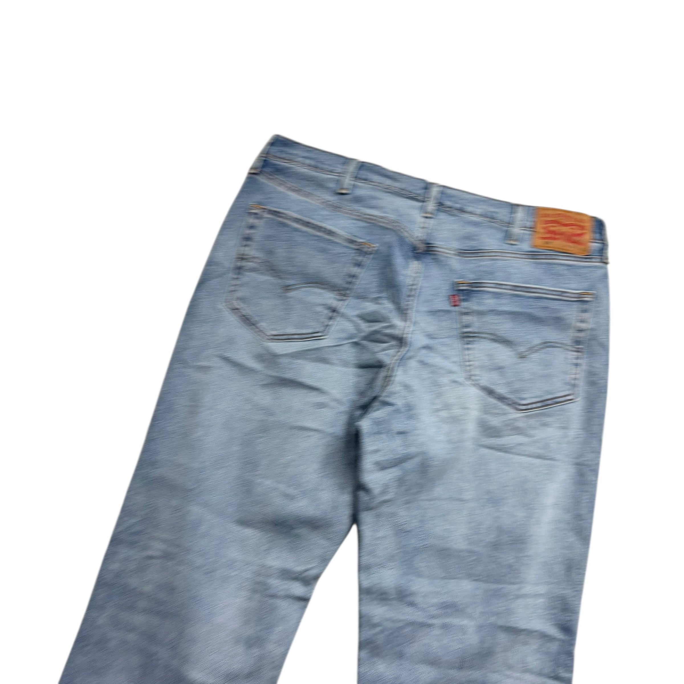 Levis 541 Jeans W38 L32 Mens Light Blue Athletic Tapered Fit Stretch Denim (E)