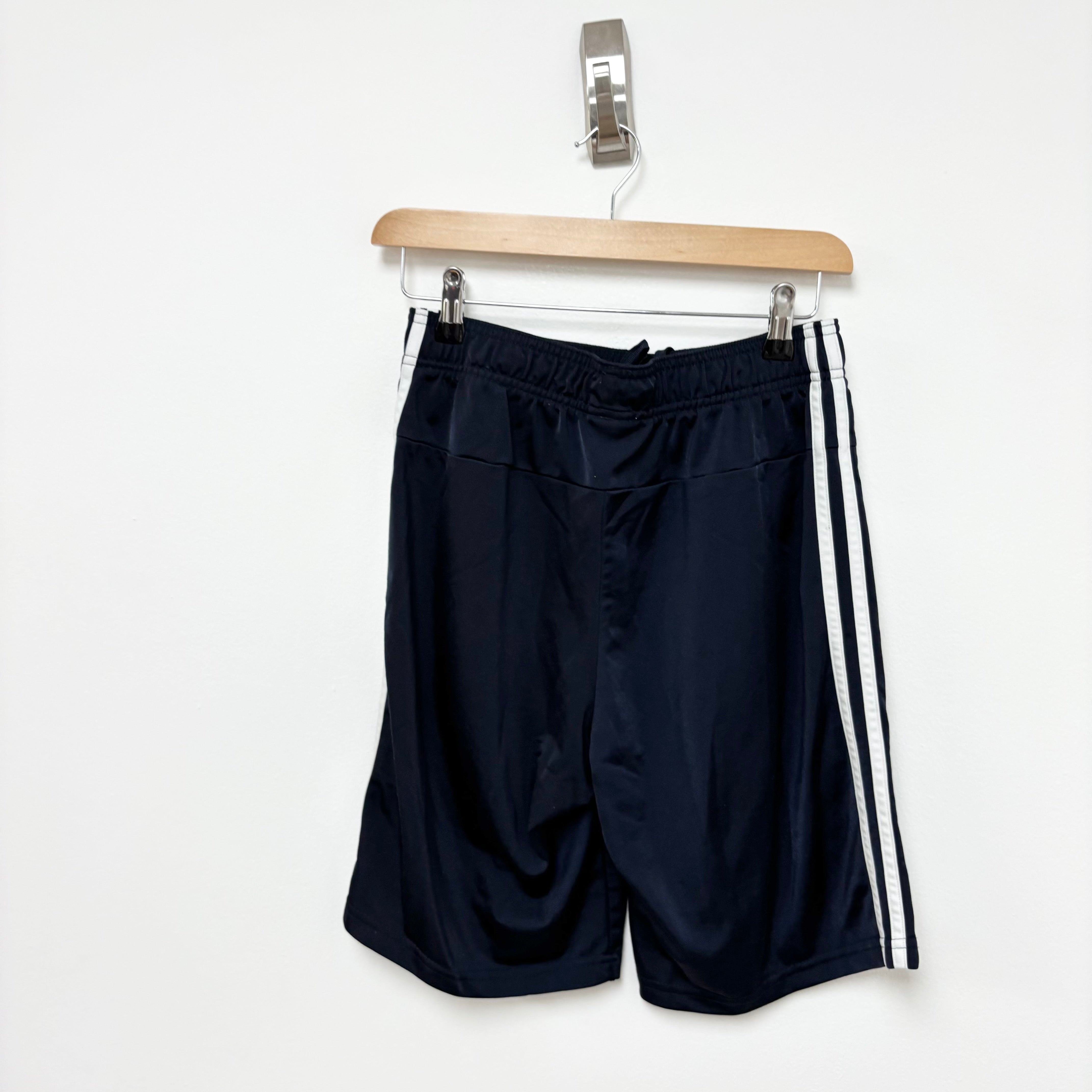 Adidas Shorts Mens Small Navy Blue Sports Running Gym Athletic Pockets (E)