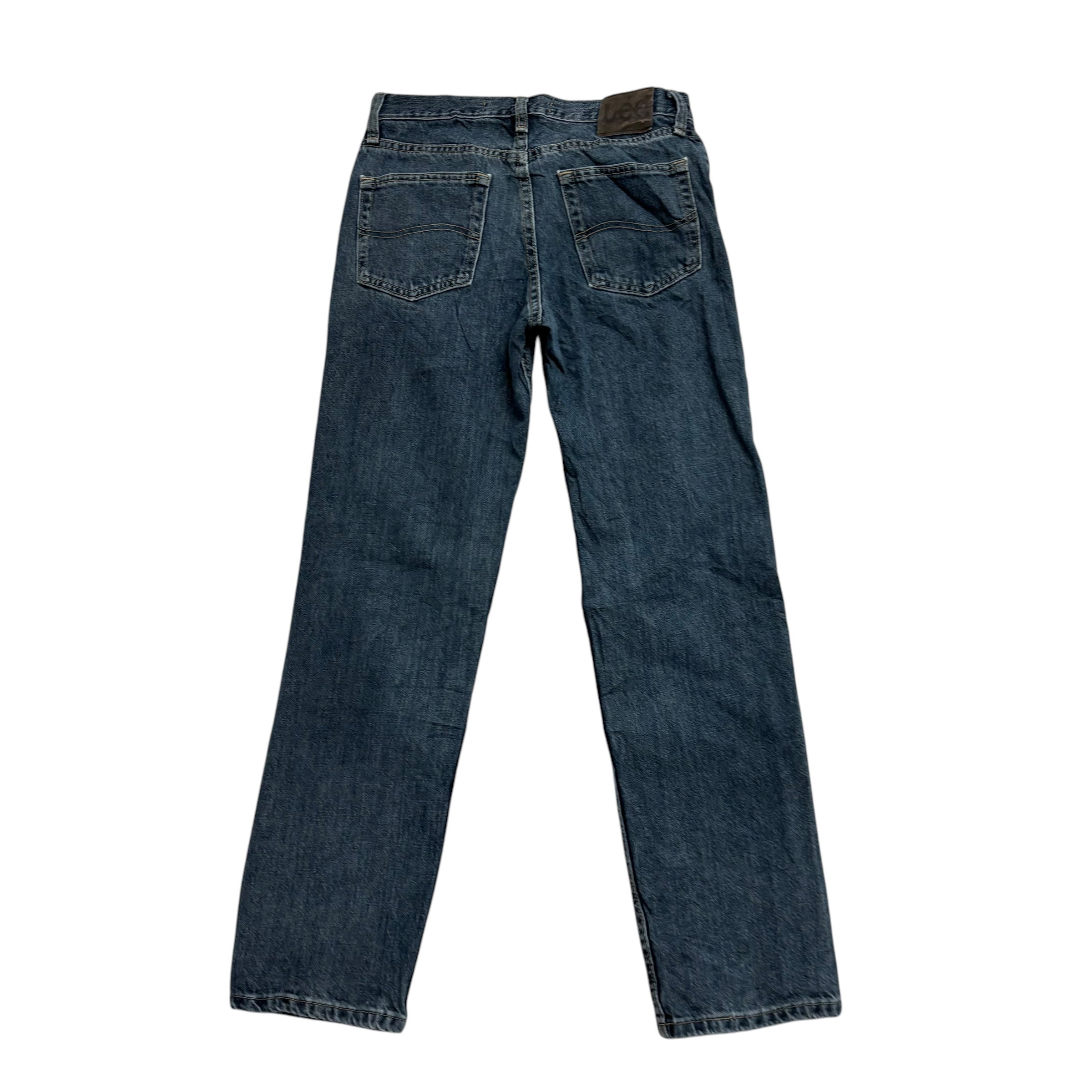 Lee Jeans W29 L30 Mens Dark Blue Regular Straight Fit Vintage Denim (E)