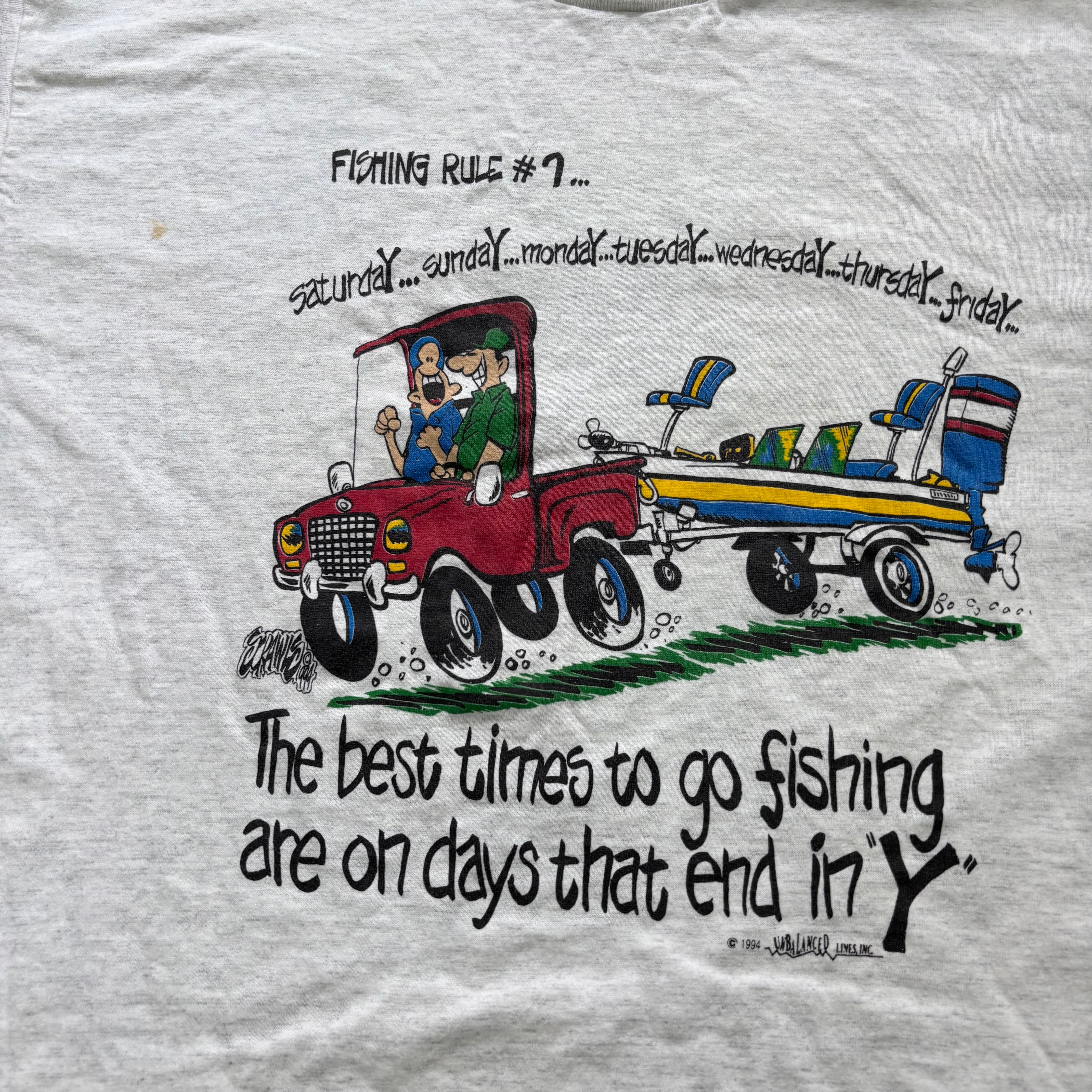 Vintage T Shirt Mens XL Grey Single Stitch Graphic Print 90s USA