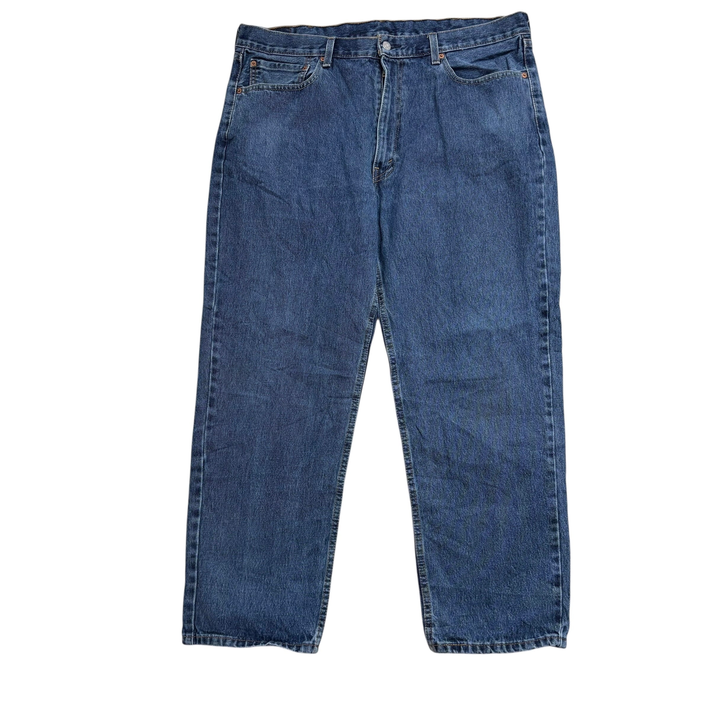 Levis 550 Jeans W40 L30 Mens Mid Blue Baggy Relaxed Straight Fit Denim