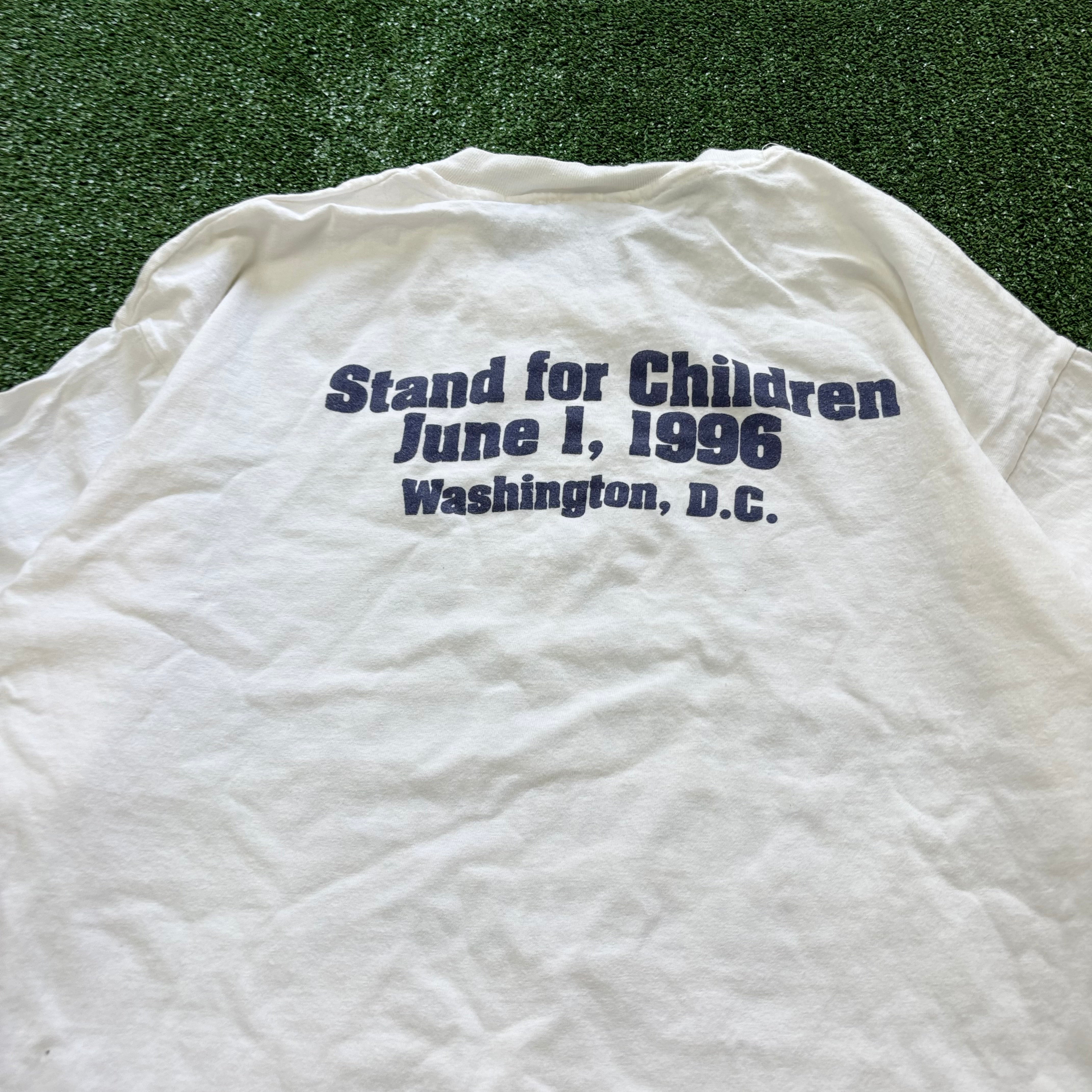 Vintage T Shirt Mens XL White Single Stitch Graphic Print 90s USA (F)