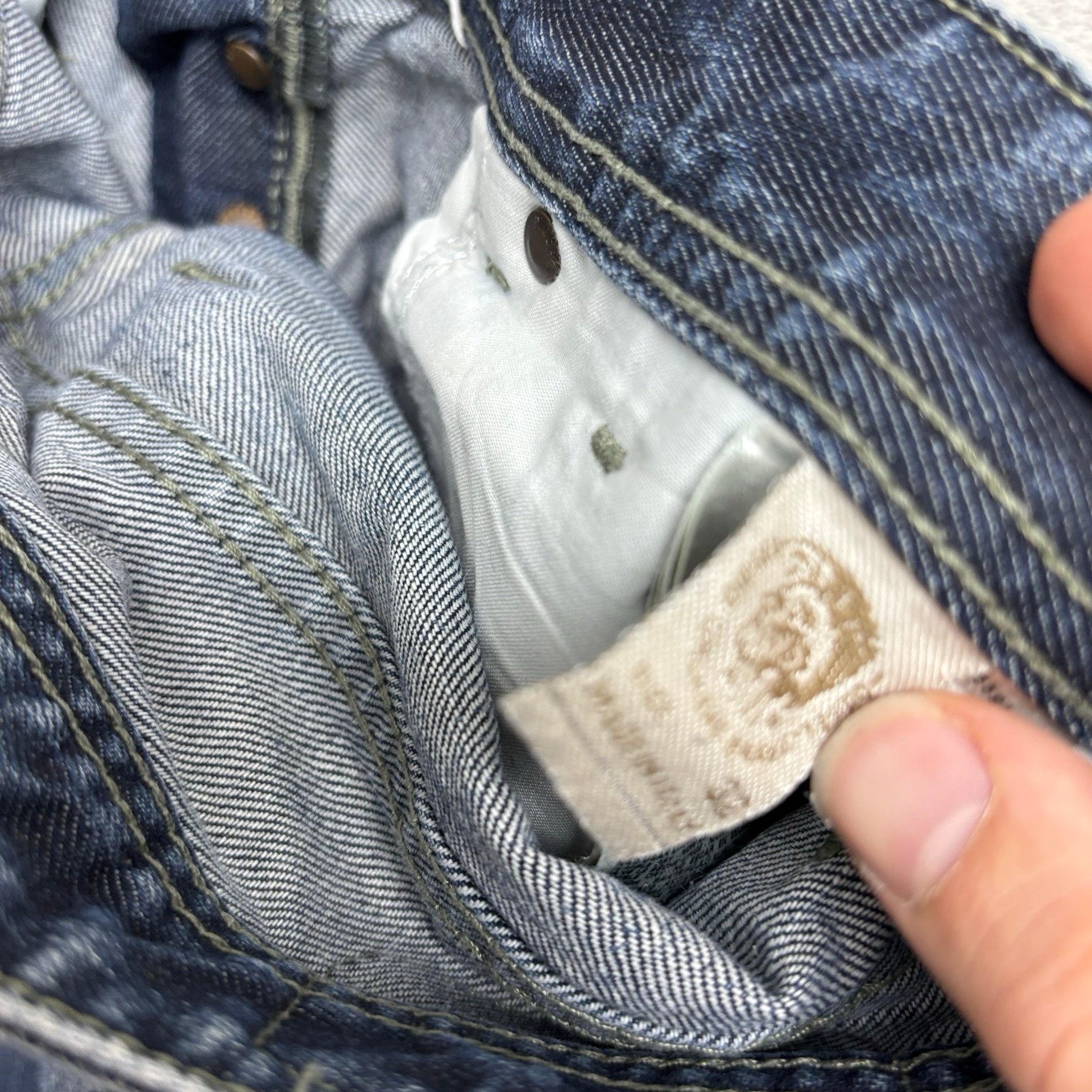 Diesel Waykee Jeans W32 L29 Mens Dark Blue Regular Straight Fit Denim