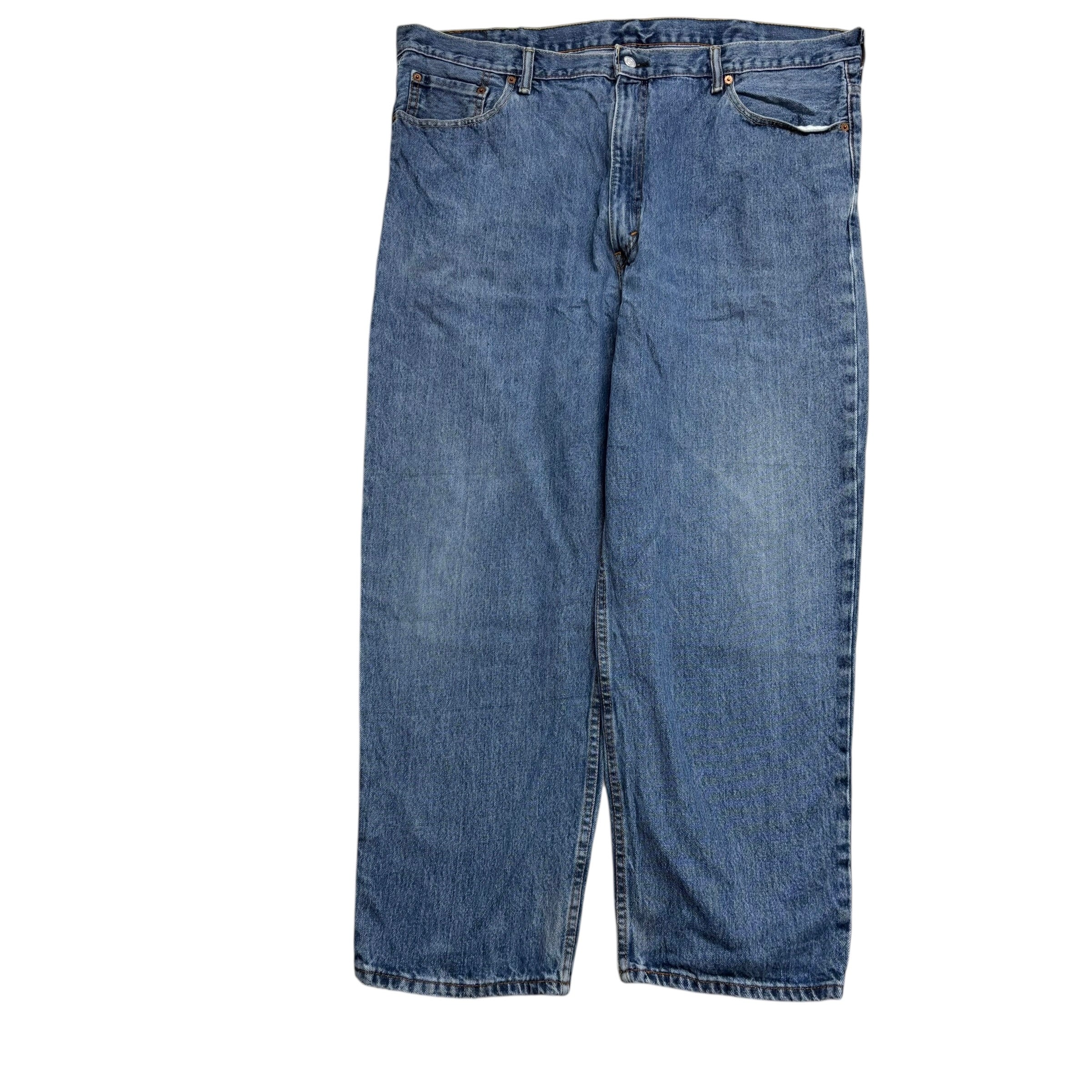Levis 550 Jeans W44 L30 Mens Mid Blue Baggy Relaxed Straight Fit Denim (E)