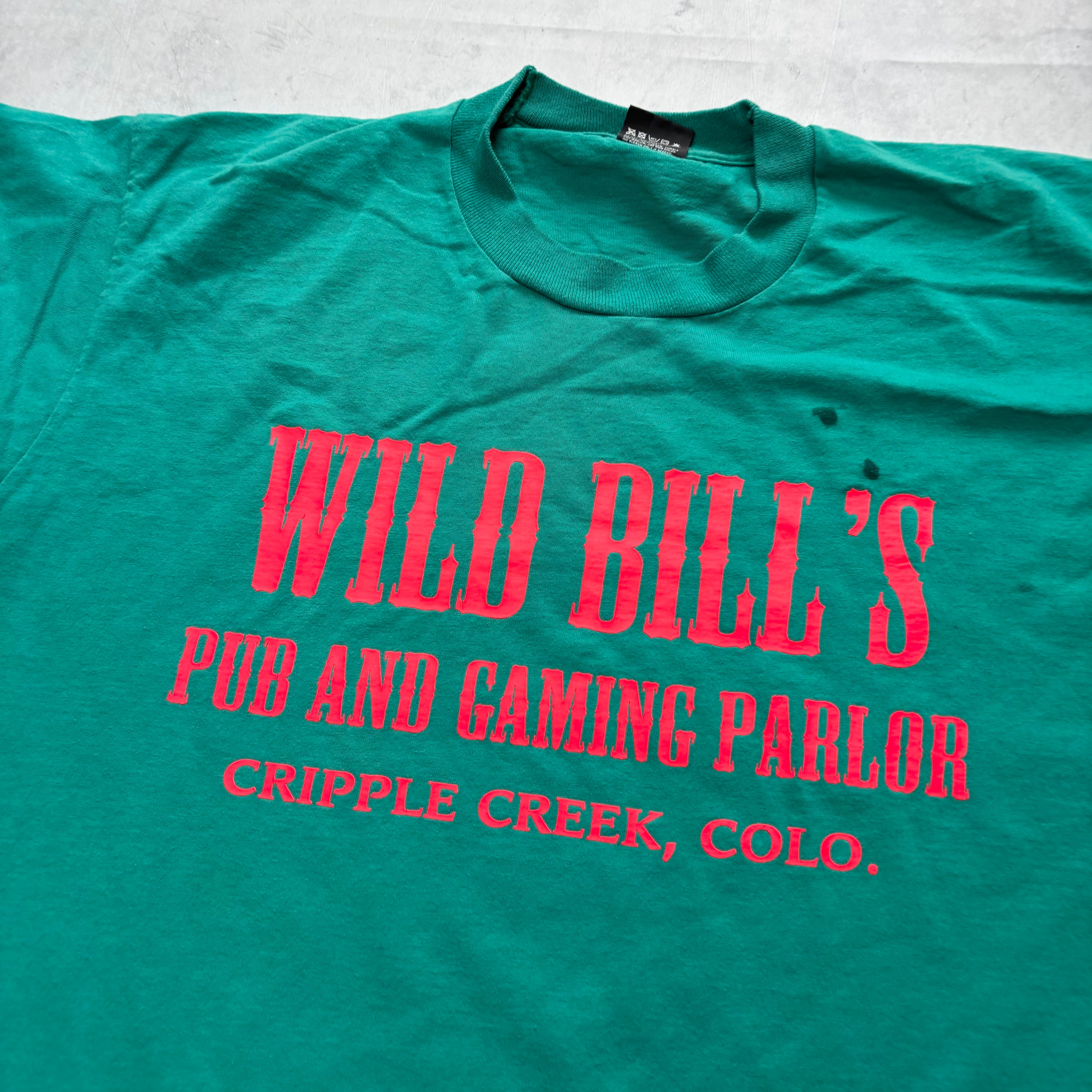 Vintage T Shirt Mens XL Green Single Stitch Graphic Print 90s USA (F)