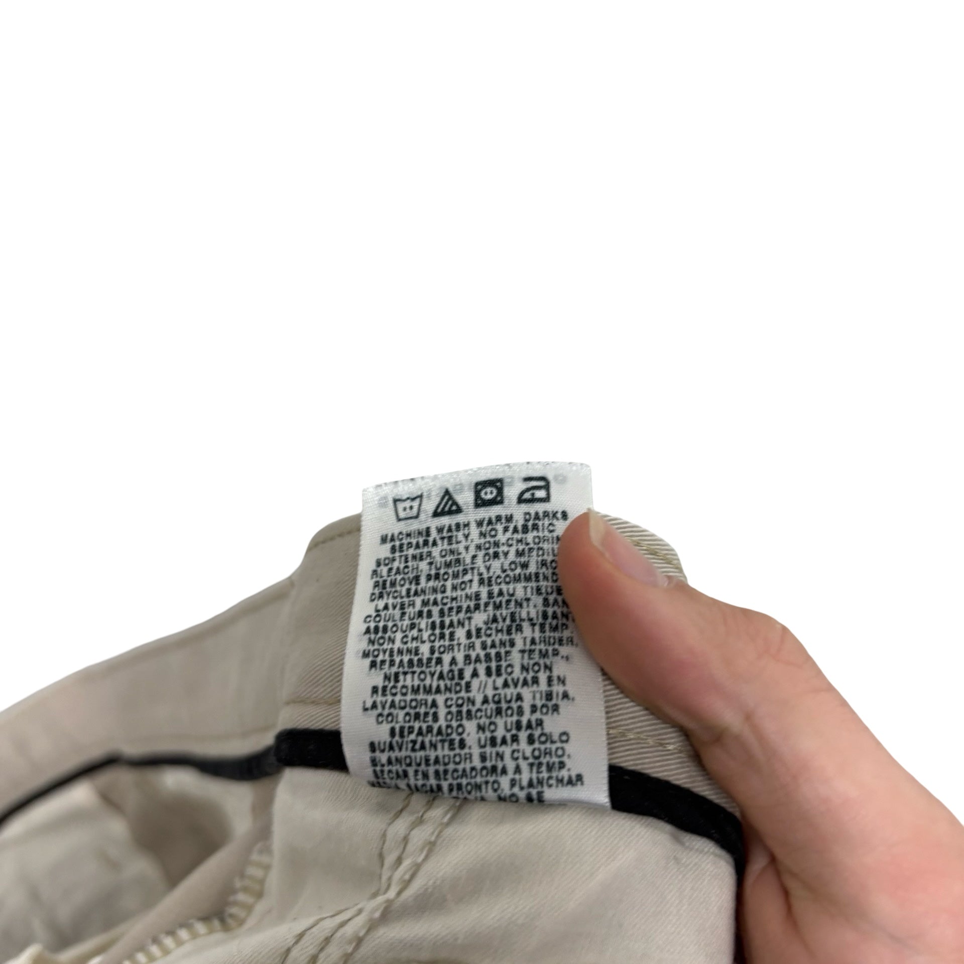 Lee Trousers W40 L30 Mens Beige Relaxed Straight Fit Vintage Pants (E)