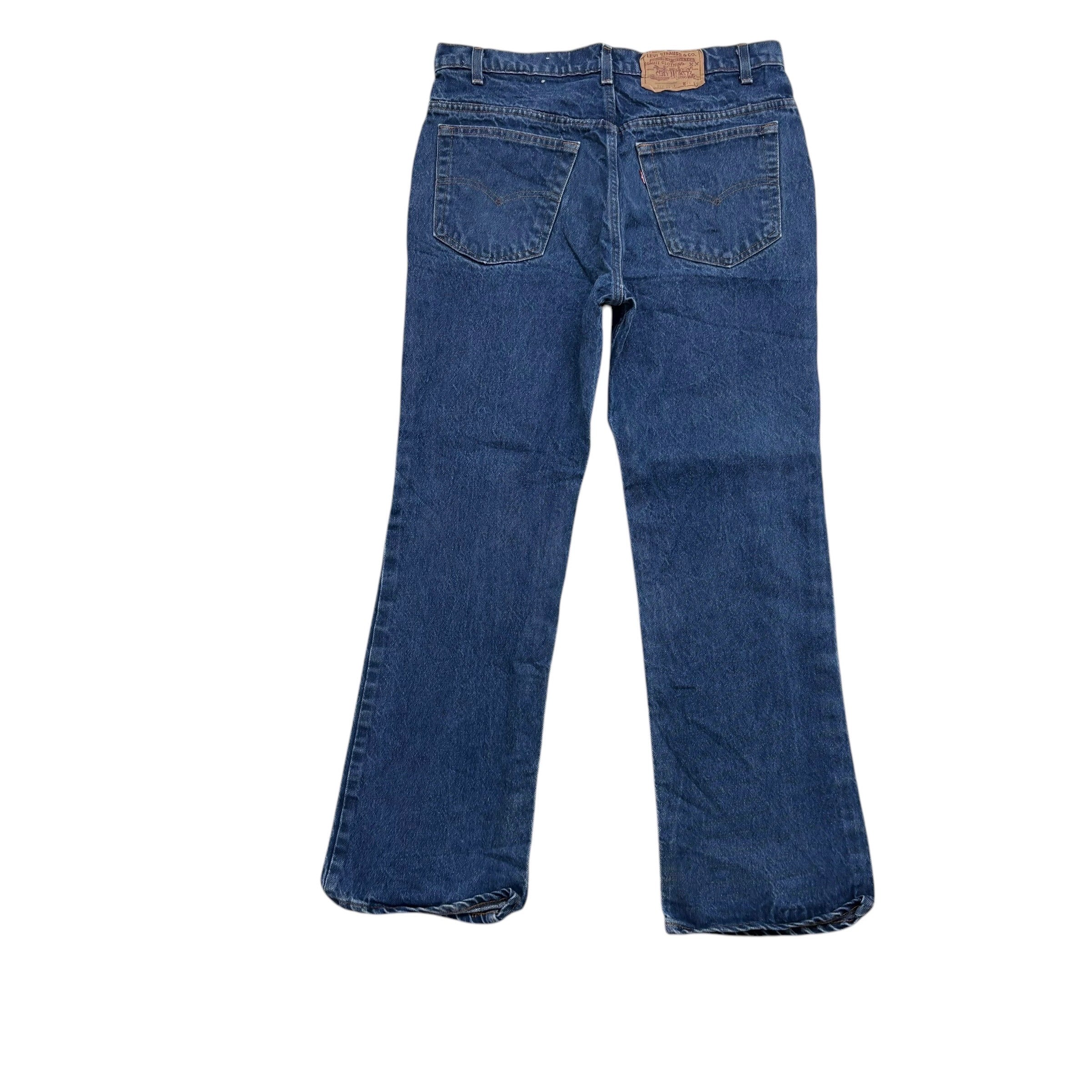 Levis 517 Jeans W34 L30 Mens Mid Blue Regular Bootcut USA Made Vintage 80s (E)