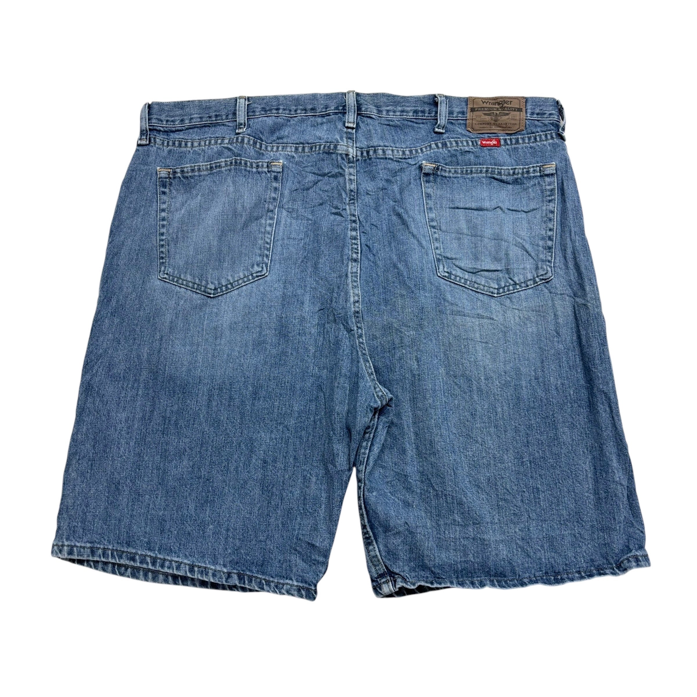 Wrangler Baggy Jorts W42 Mens Denim Shorts Mid Blue Relaxed Fit