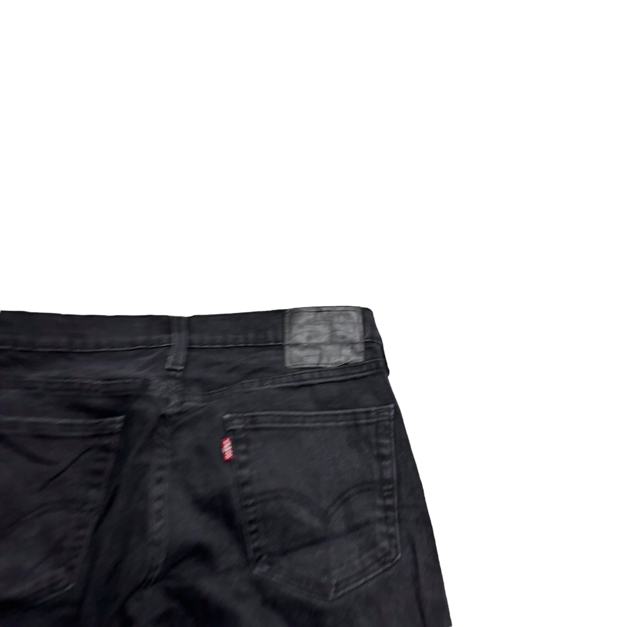 Levis 531 Jeans W34 L31 Mens Black Athletic Slim Fit Stretch Denim (E)