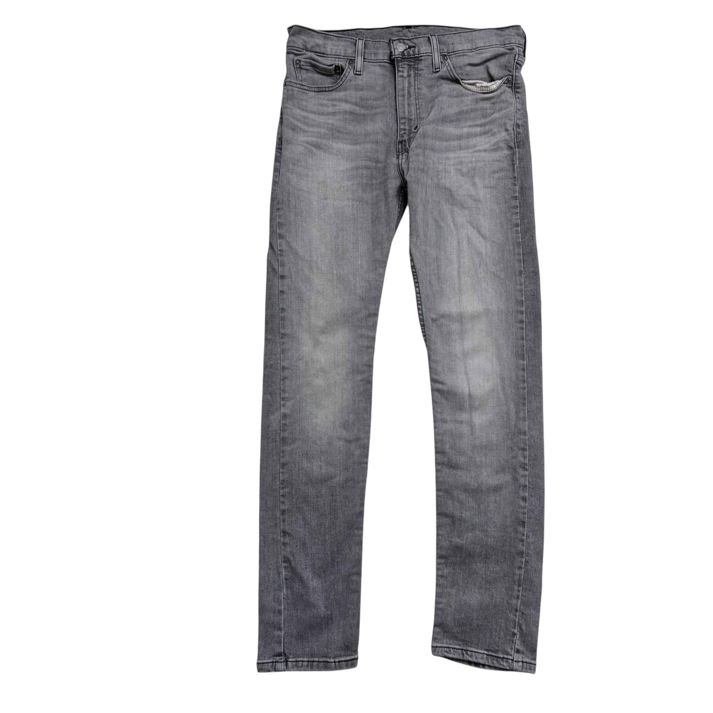 Levis 510 Jeans W32 L32 Mens Grey Skinny Fit Stretch Denim (E)