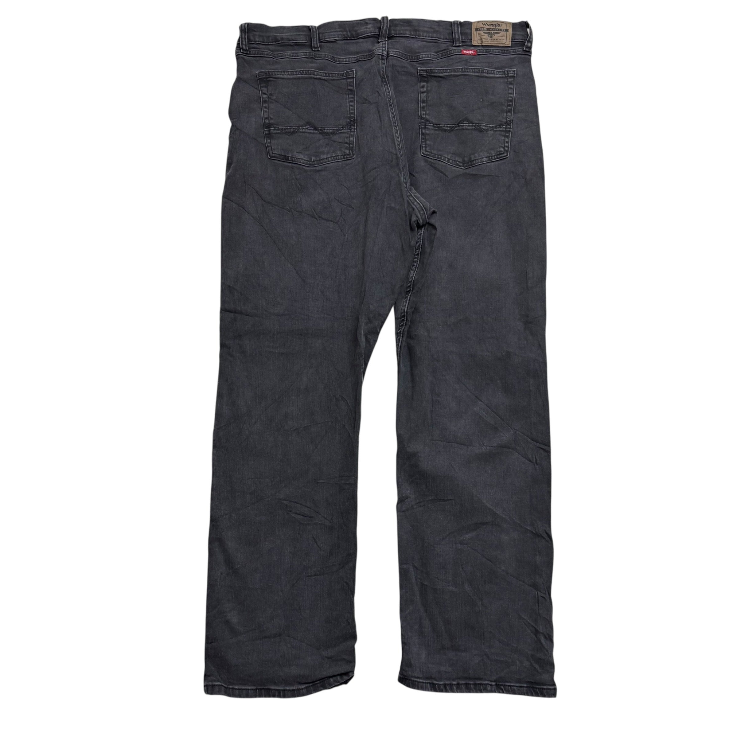 Wrangler Jeans W40 L30 Mens Black Regular Bootcut Fit Stretch Denim