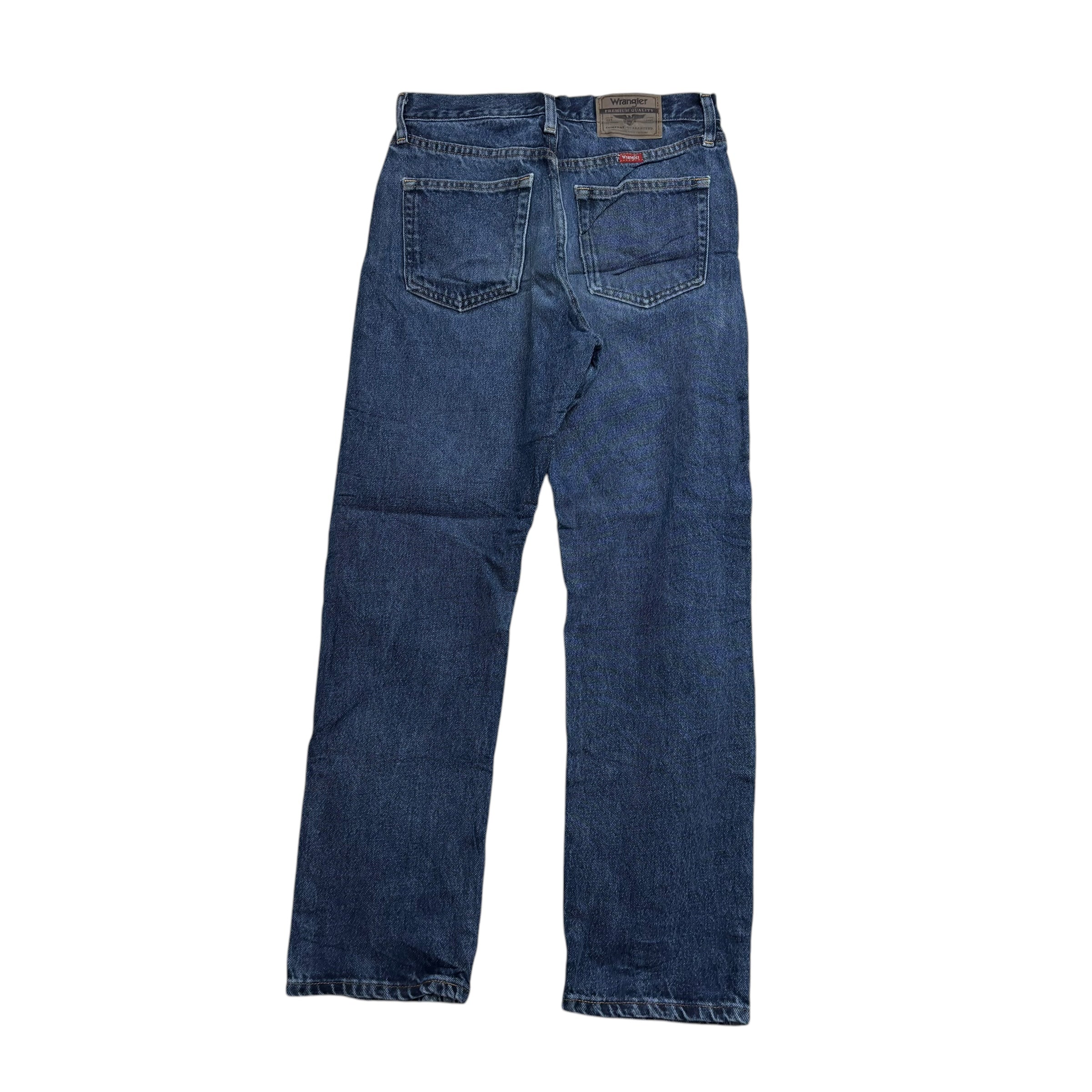 Wrangler Jeans W29 L30 Mens Regular Straight Fit Mid Blue Denim