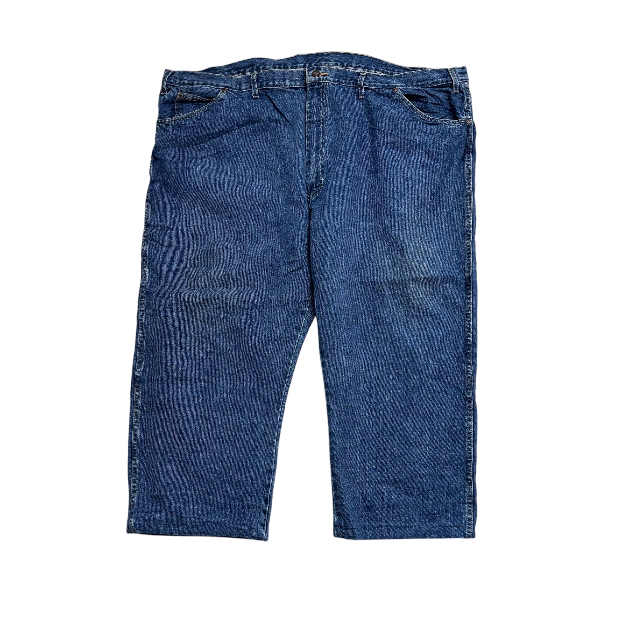 Dickies Jeans W50 L25 Mens Mid Blue Relaxed Straight Fit Denim