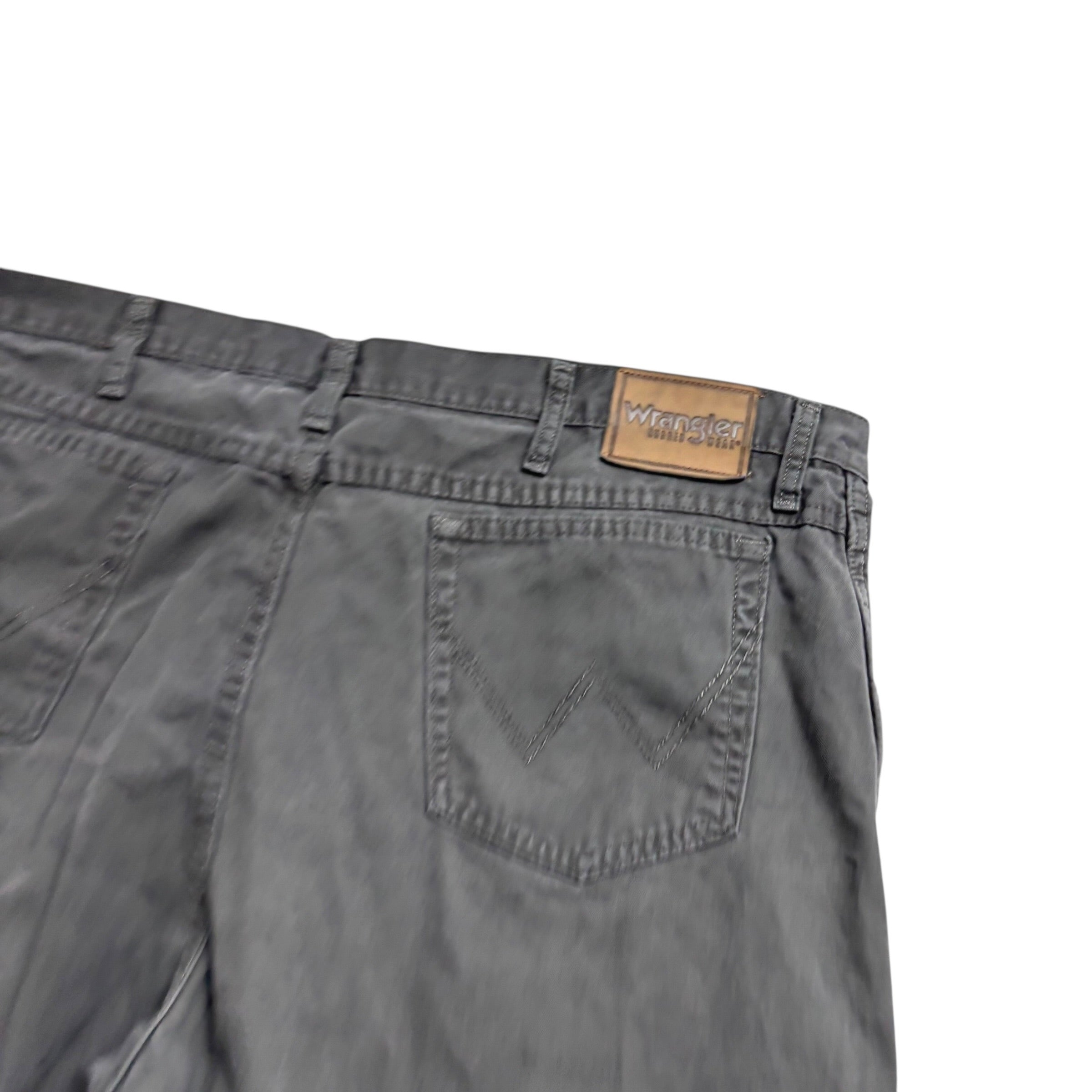 Wrangler Trousers W42 L30 Mens Grey Regular Straight Fit Pants (E)