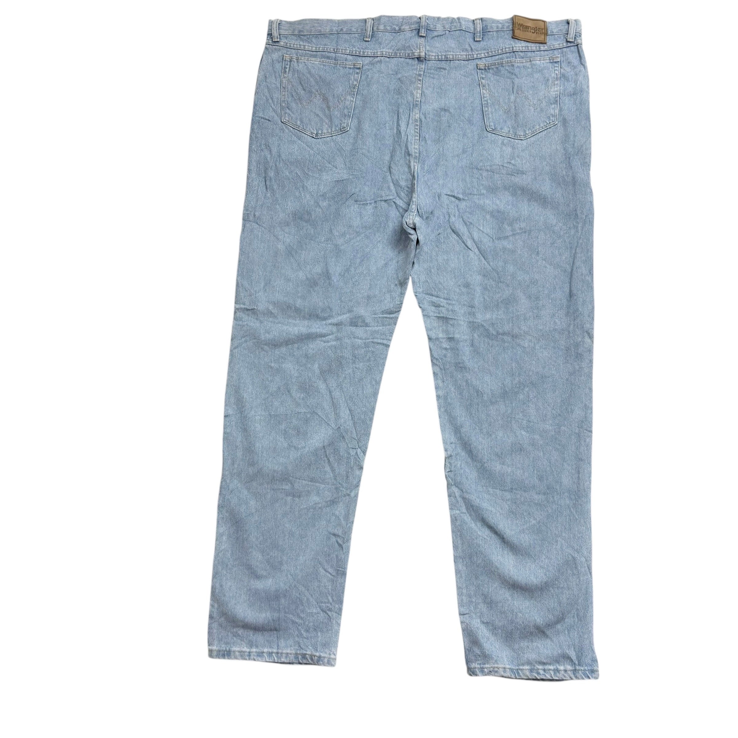Wrangler Jeans W54 L34 Mens Light Blue Regular Straight Fit Vintage Denim (E)