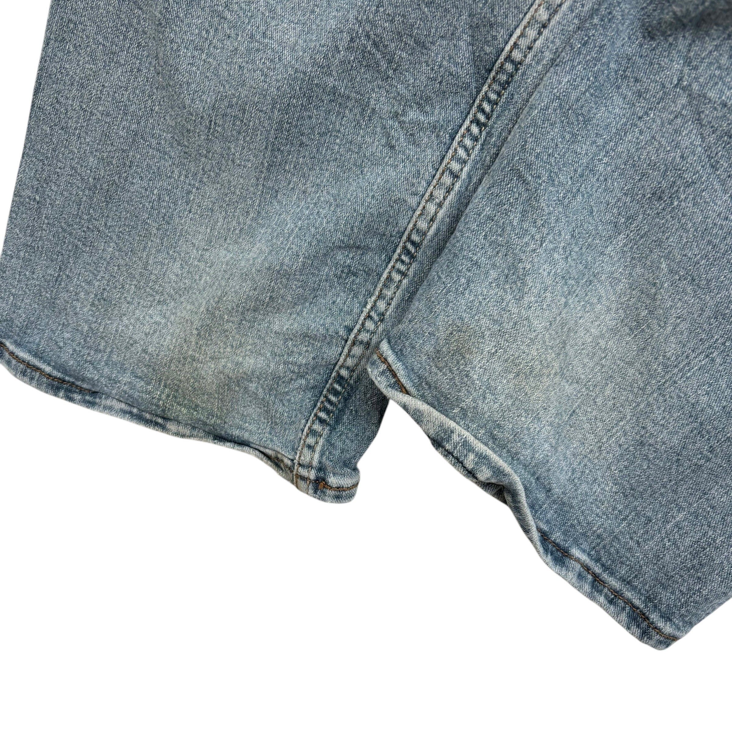 Levis Signature Jeans W40 L30 Mens Mid Blue Regular Straight Fit Stretch Denim