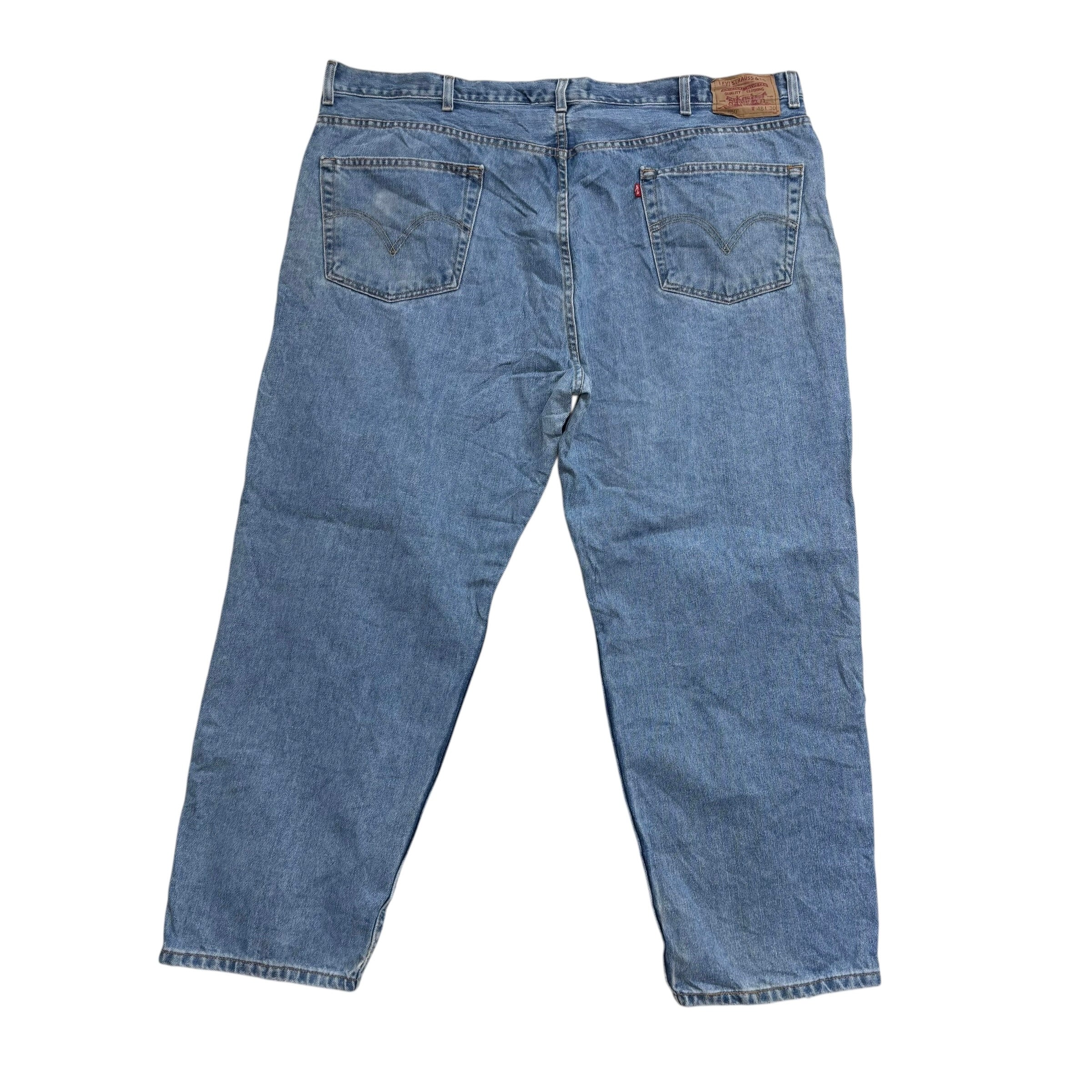 Levis 550 Jeans W46 L30 Mens Light Blue Baggy Relaxed Straight Fit Vintage Denim