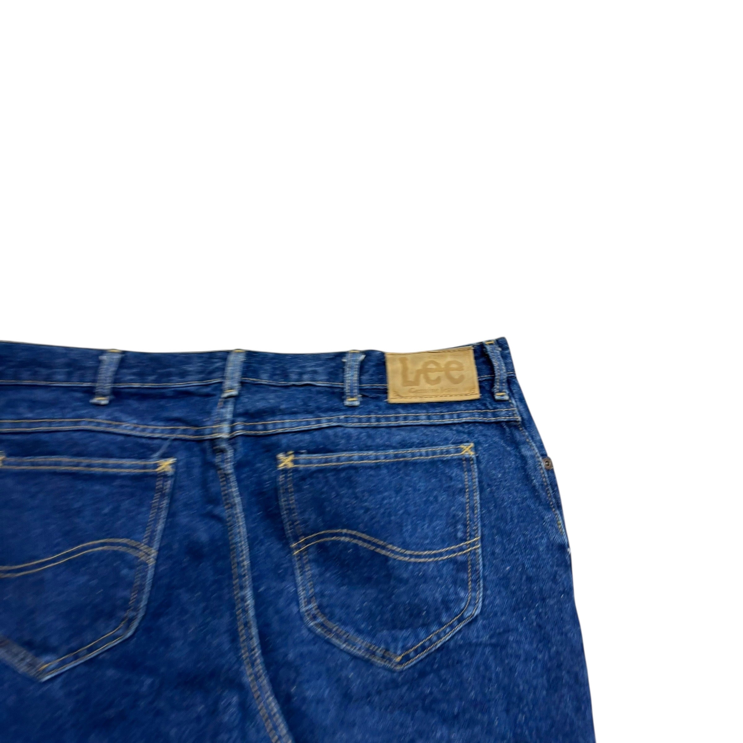 Lee Jeans W36 L32 Mens Dark Blue Relaxed Straight Fit Made In USA Vintage (E)