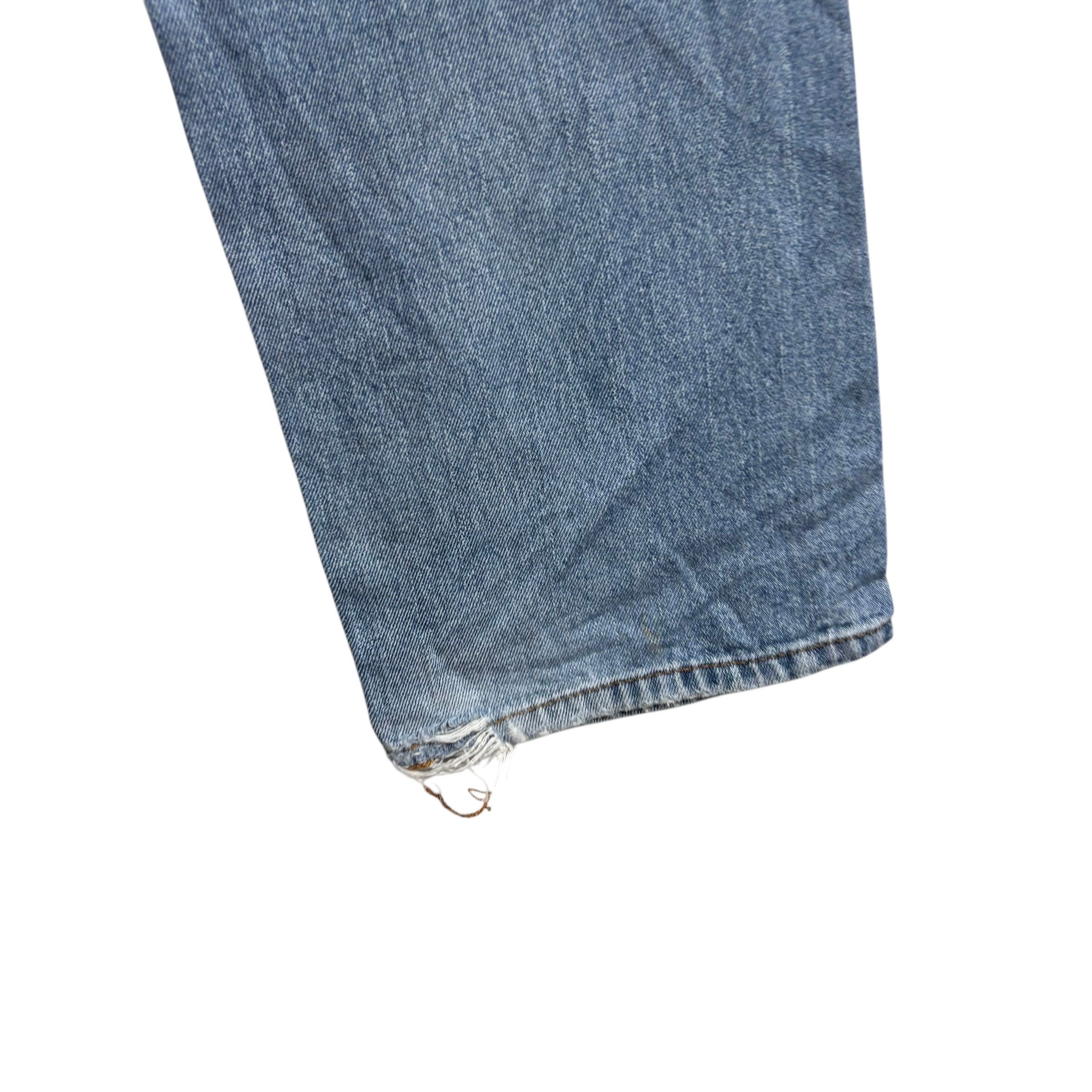 Levis 505 Jeans W36 L32 Mens Light Blue Regular Straight Fit Vintage Denim (F)