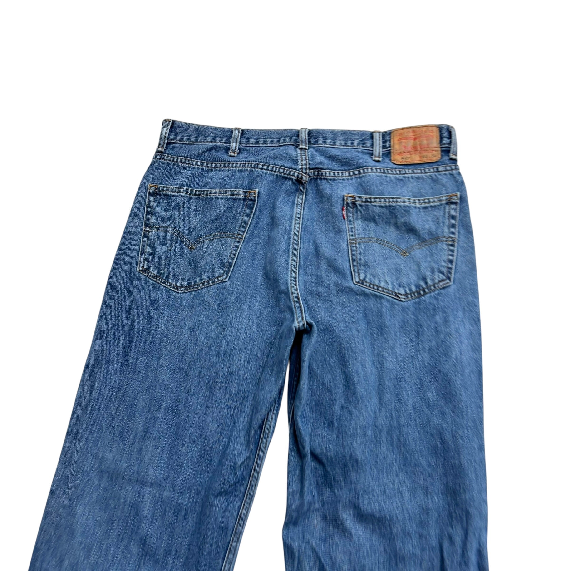 Levis 550 Jeans W38 L34 Mens Mid Blue Baggy Relaxed Straight Fit Vintage Denim