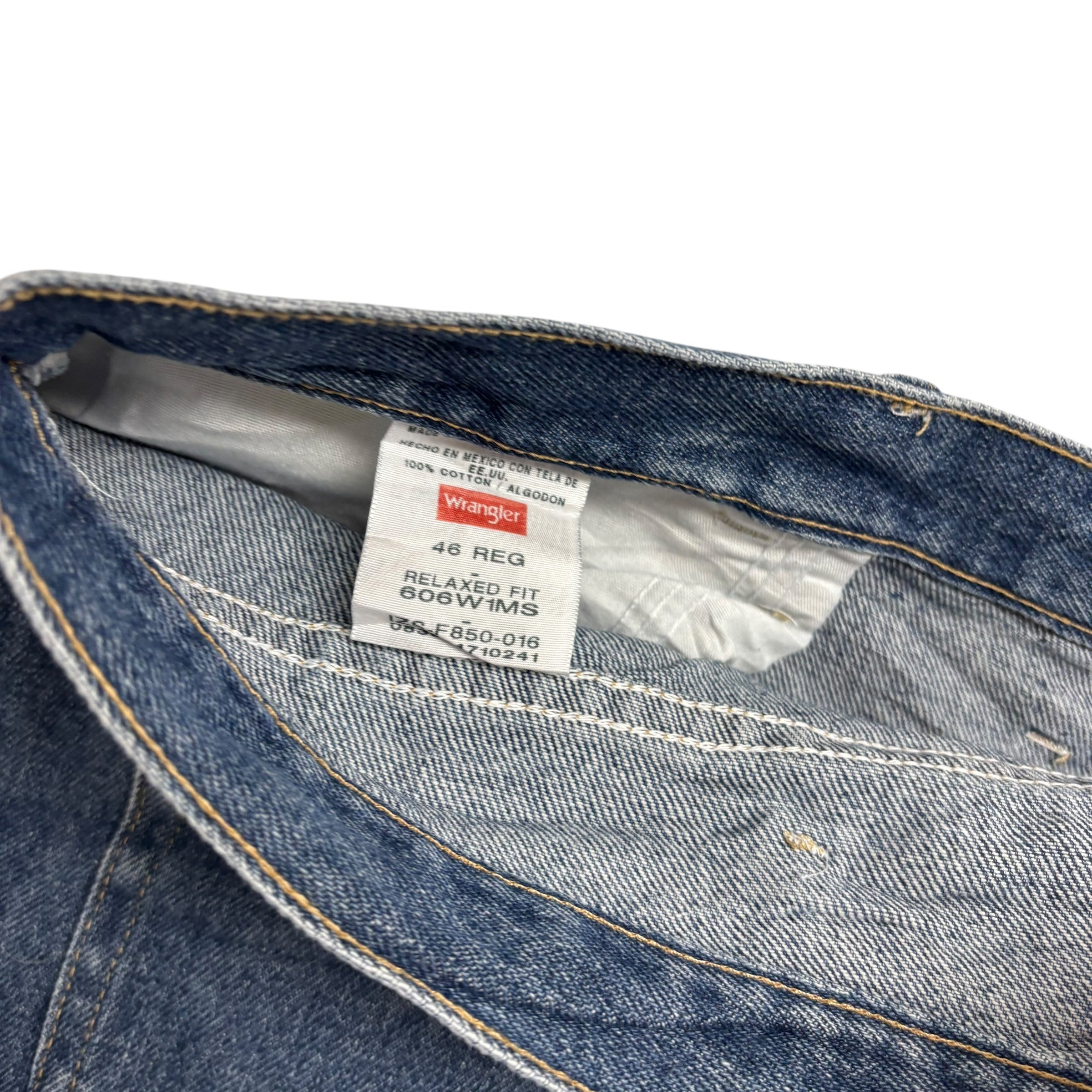 Wrangler Baggy Jorts W46 Mens Denim Shorts Mid Blue Relaxed Fit (E)