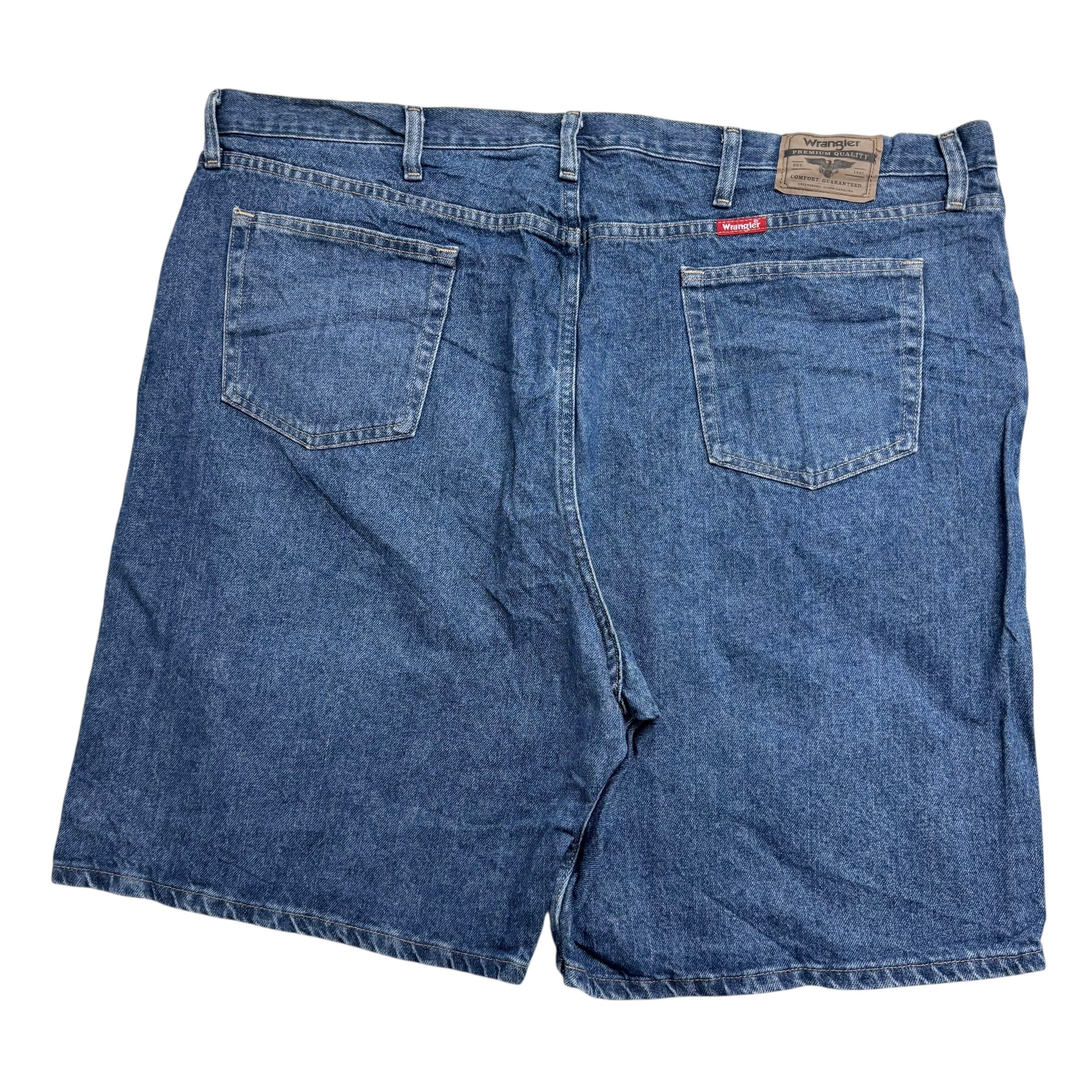 Wrangler Baggy Jorts W46 Mens Denim Shorts Mid Blue Relaxed Fit (E)