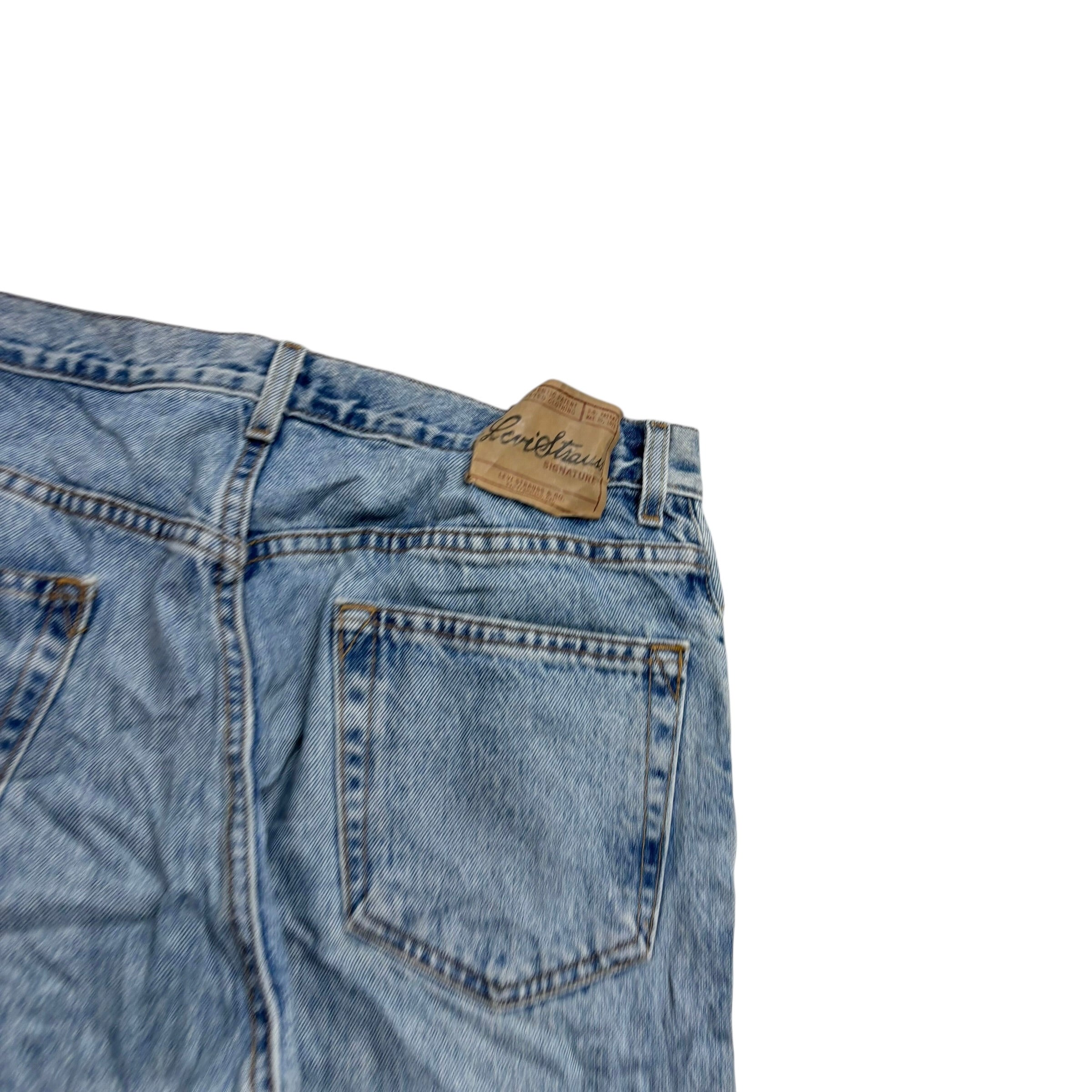 Levis Signature Jeans W34 L34 Mens Light Blue Regular Straight Fit Vintage Denim