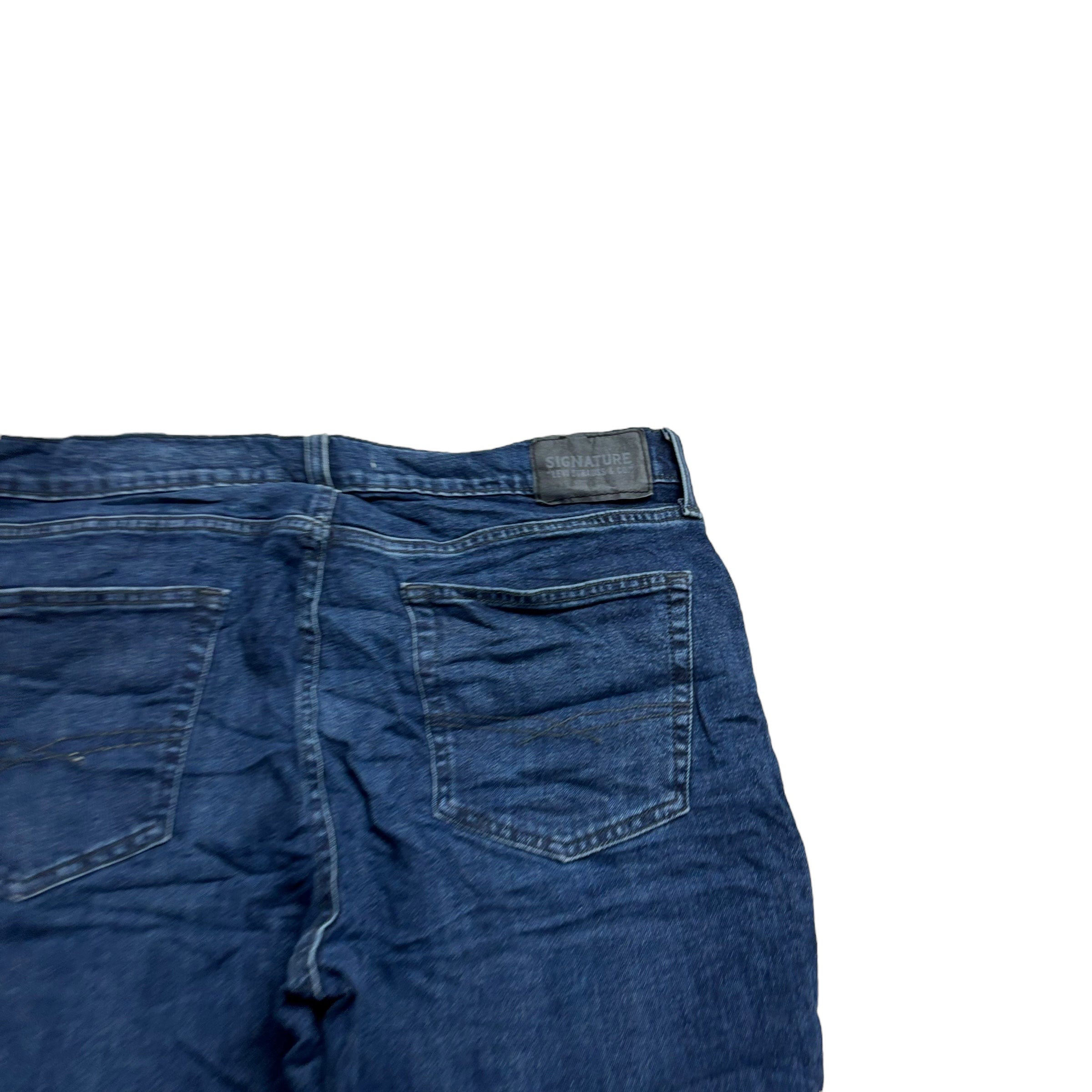 Levis Signature Jeans W36 L32 Mens Navy Blue Athletic Straight Fit Stretch (E)